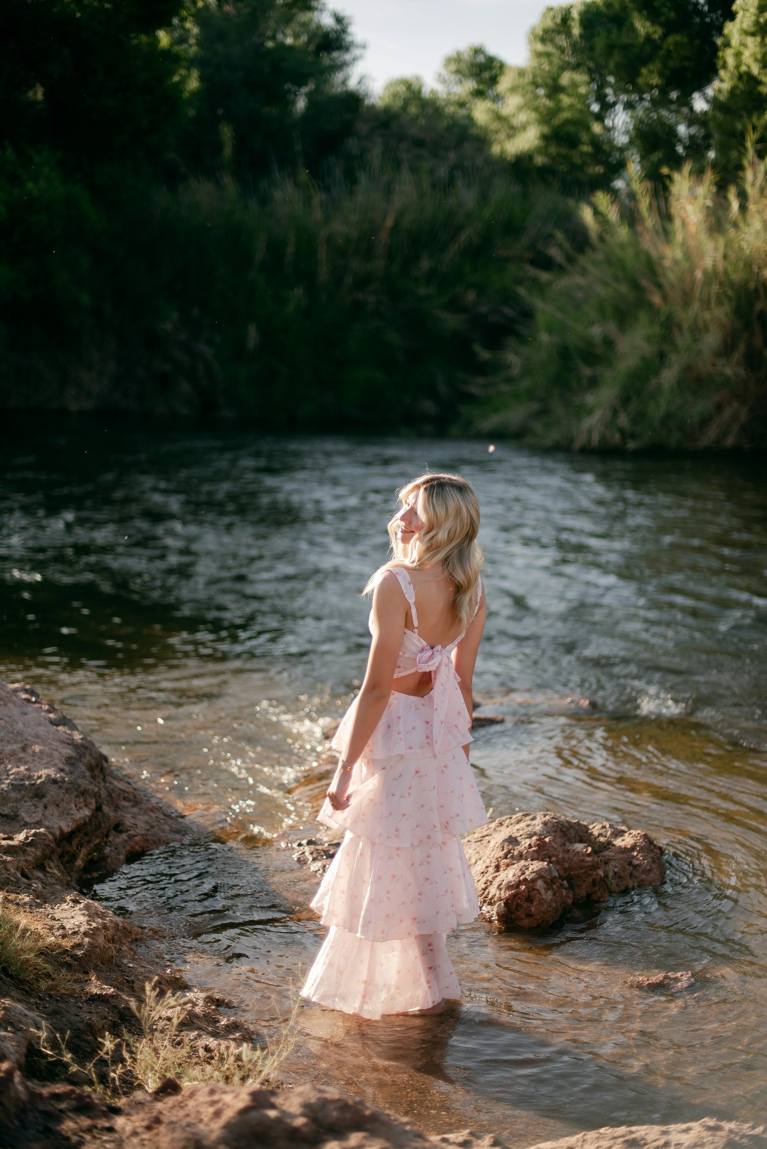 Liv / Desert Senior Photos in Mesa Arizona, Greenery and Water Senior Photos