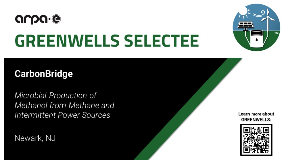 CarbonBridge selected for ARPA-e GREENWELLS program