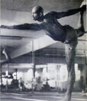 Abdul-Jabbar in Standing Bow pose.