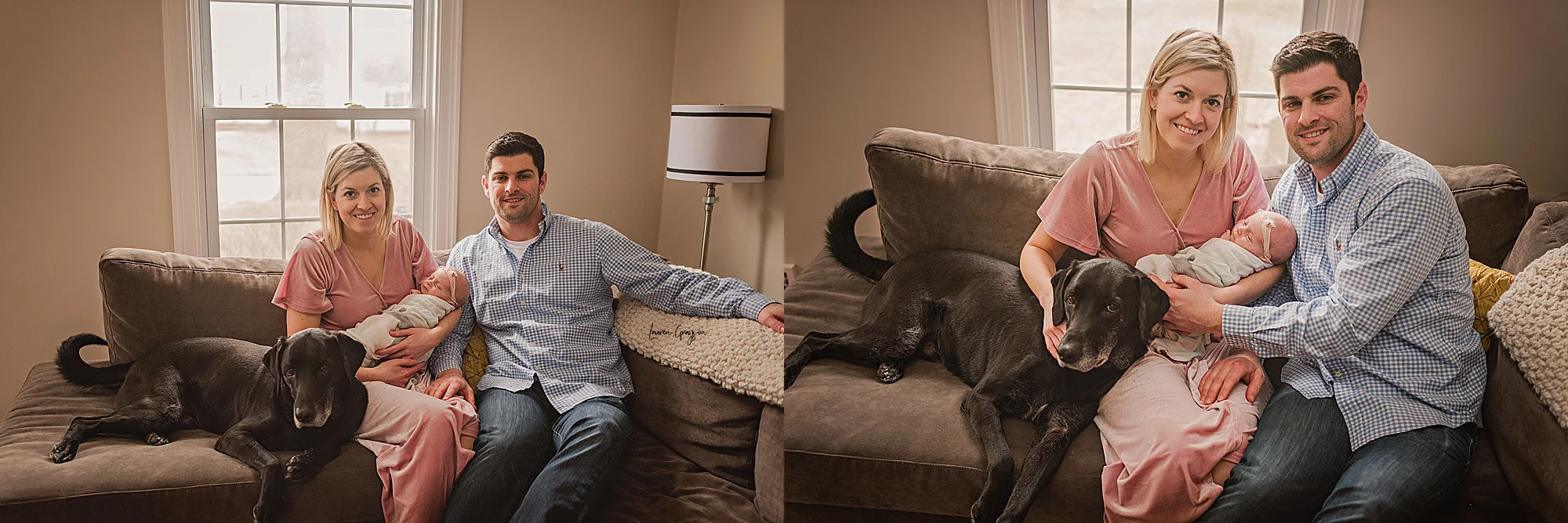 akron newborn photographer, lauren grayson photography, lifestyle at home family and baby photo session