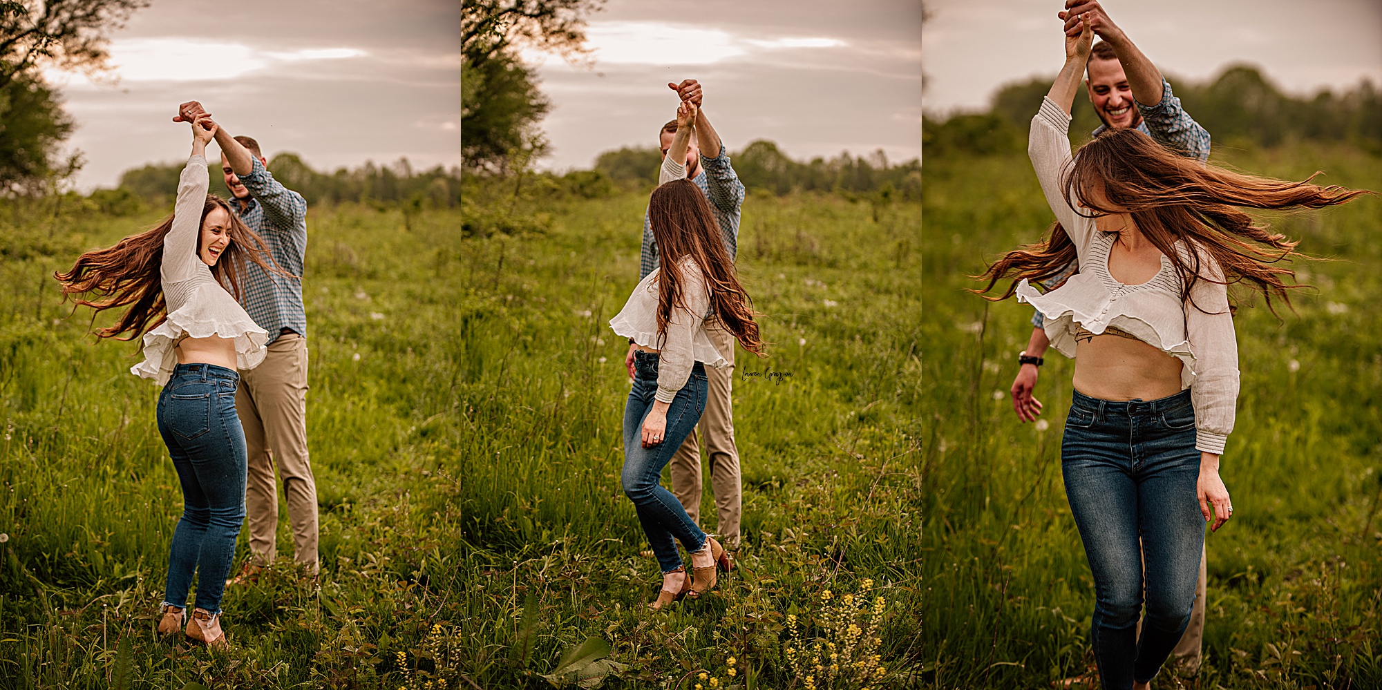 A Fun Couples Session with Dog at the Springfield Bog Metro Park by Cleveland Ohio Photographer Lauren Grayson Photography