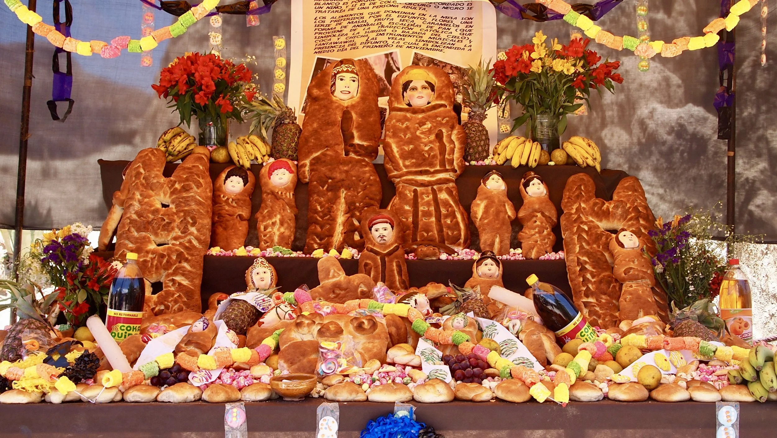 In Bolivia, Halloween is celebrated by baking bread effigies to honour all the loved ones who have passed on ( La Paz, Bolivia )