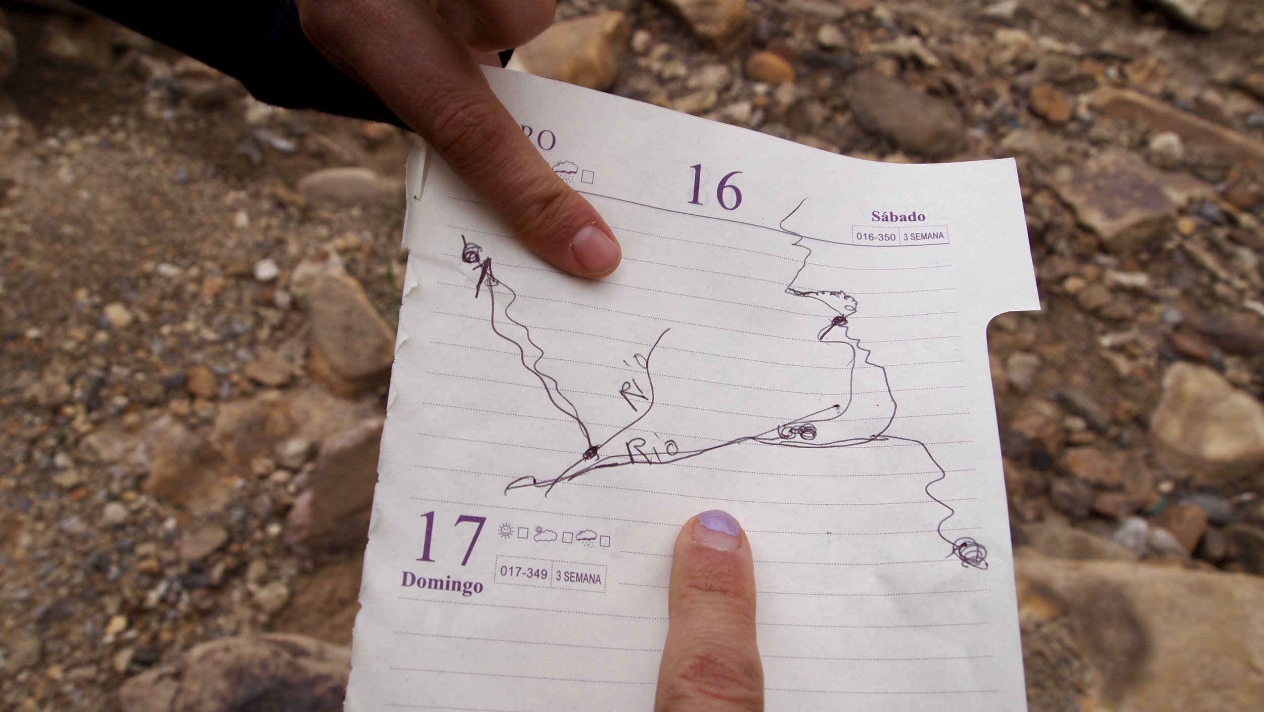 Now, was the a left or a right at the river? ( Sucre, Bolivia )