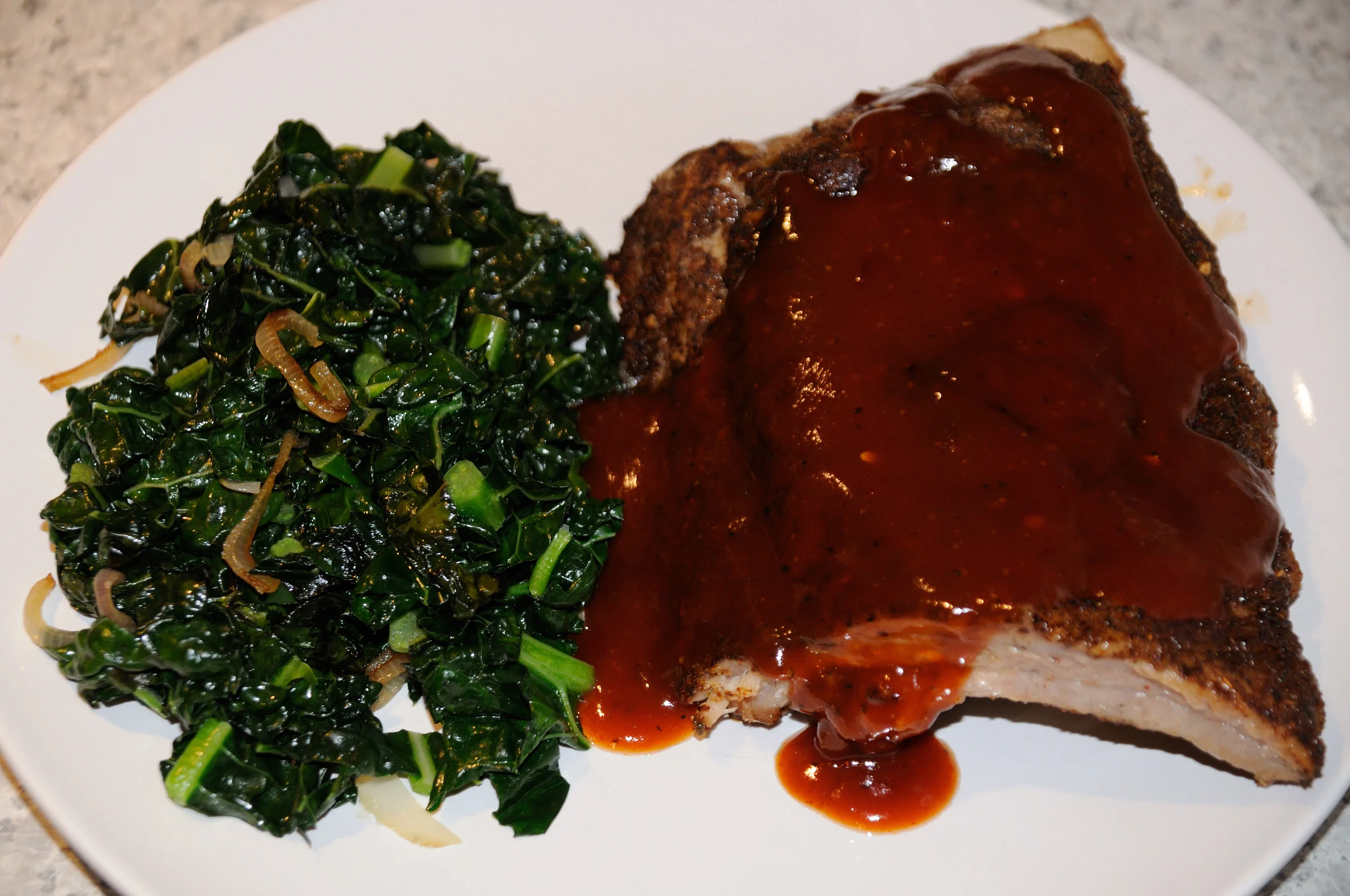 Baby Back Ribs & Kale