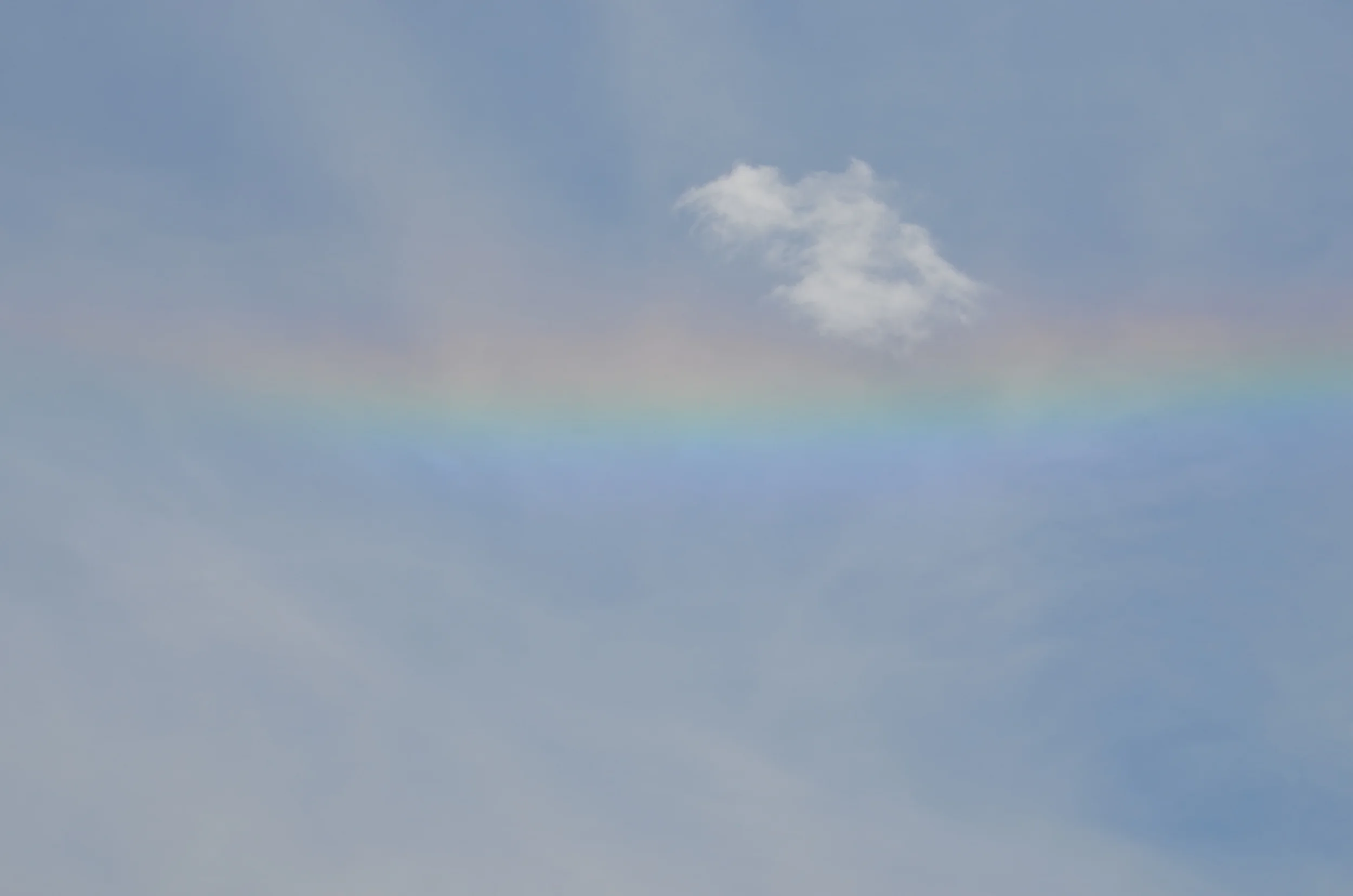 A rainbow over the farm