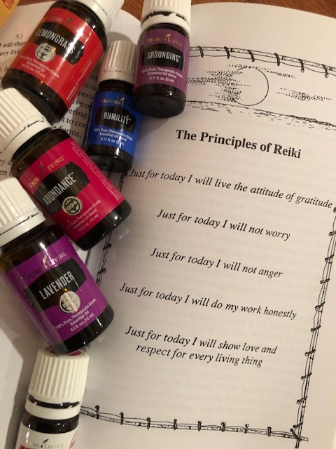 THE REIKI PRINCIPLES that I try to live up to daily.