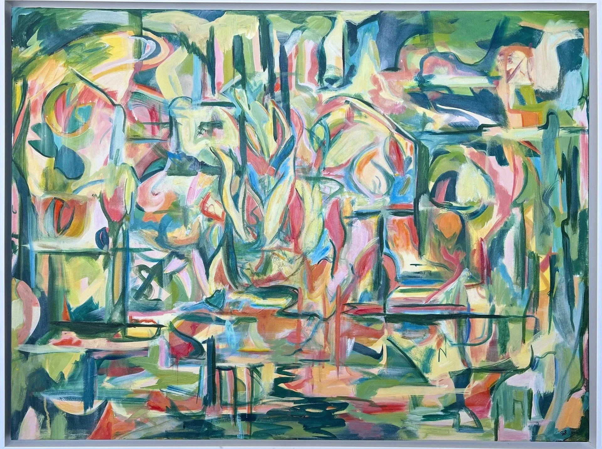 "Quiet Spaces", Acrylic on Canvas, 30 x 40 , #304010