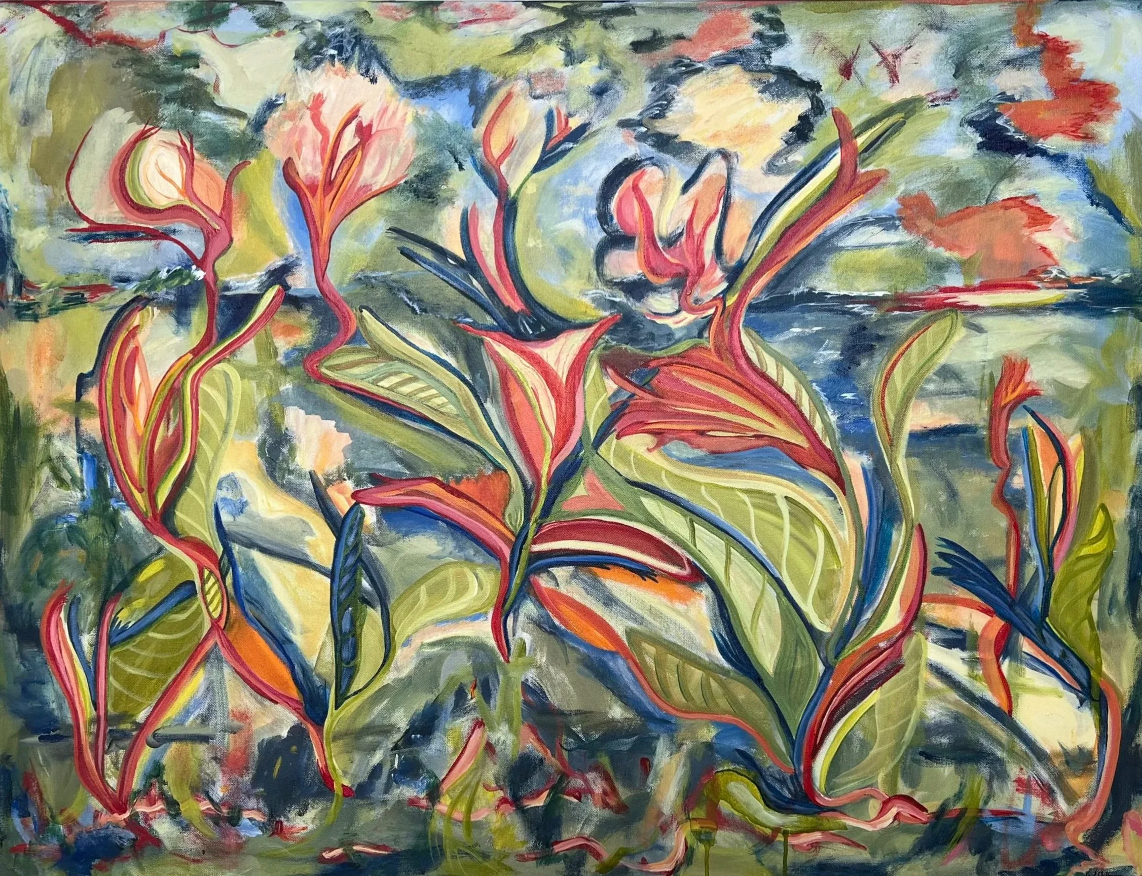 "PR Verve, Acrylic on Canvas, 30 x 40 x 2