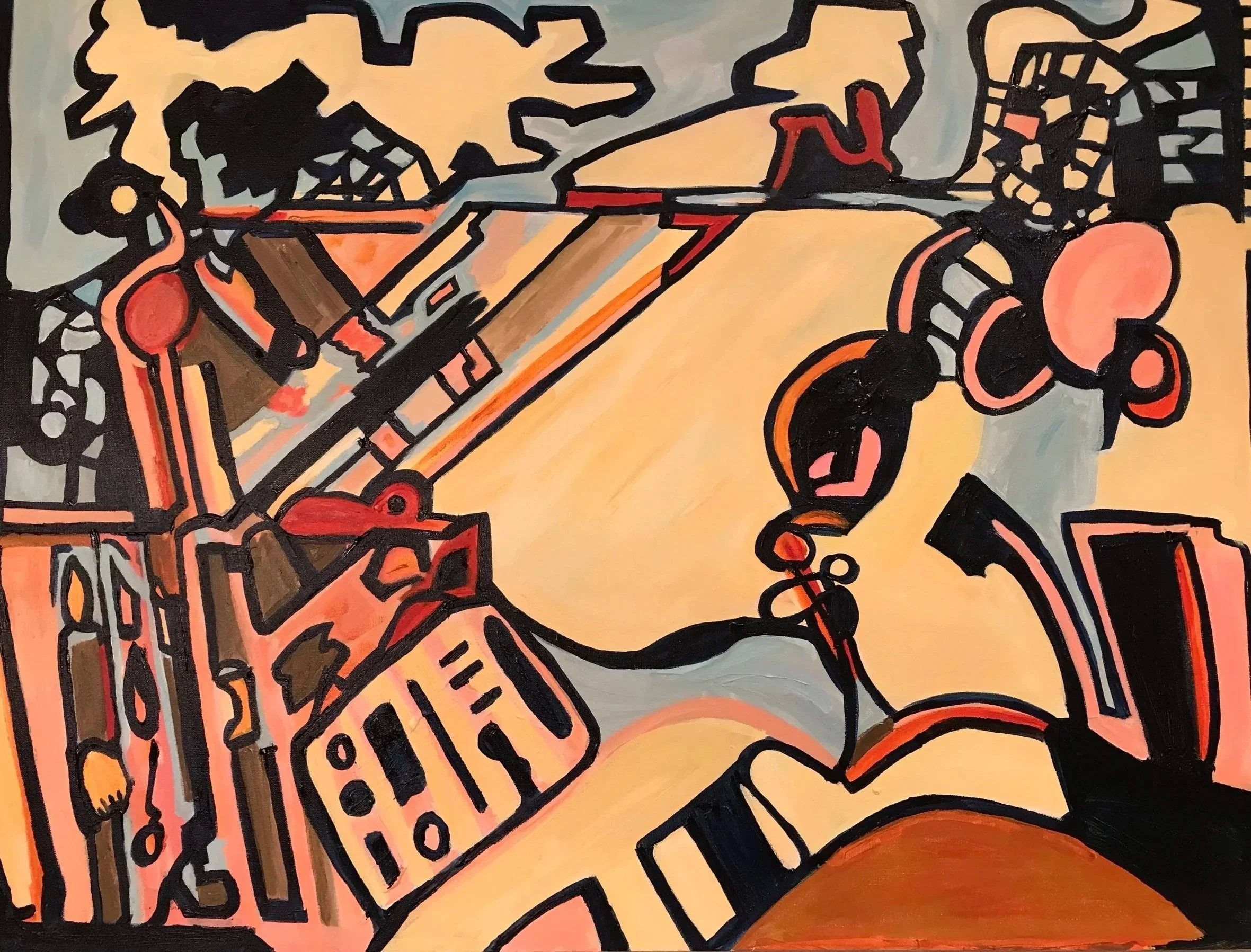 It Stays In One's Soul, Acrylic on Canvas, 30 x 40 x 2