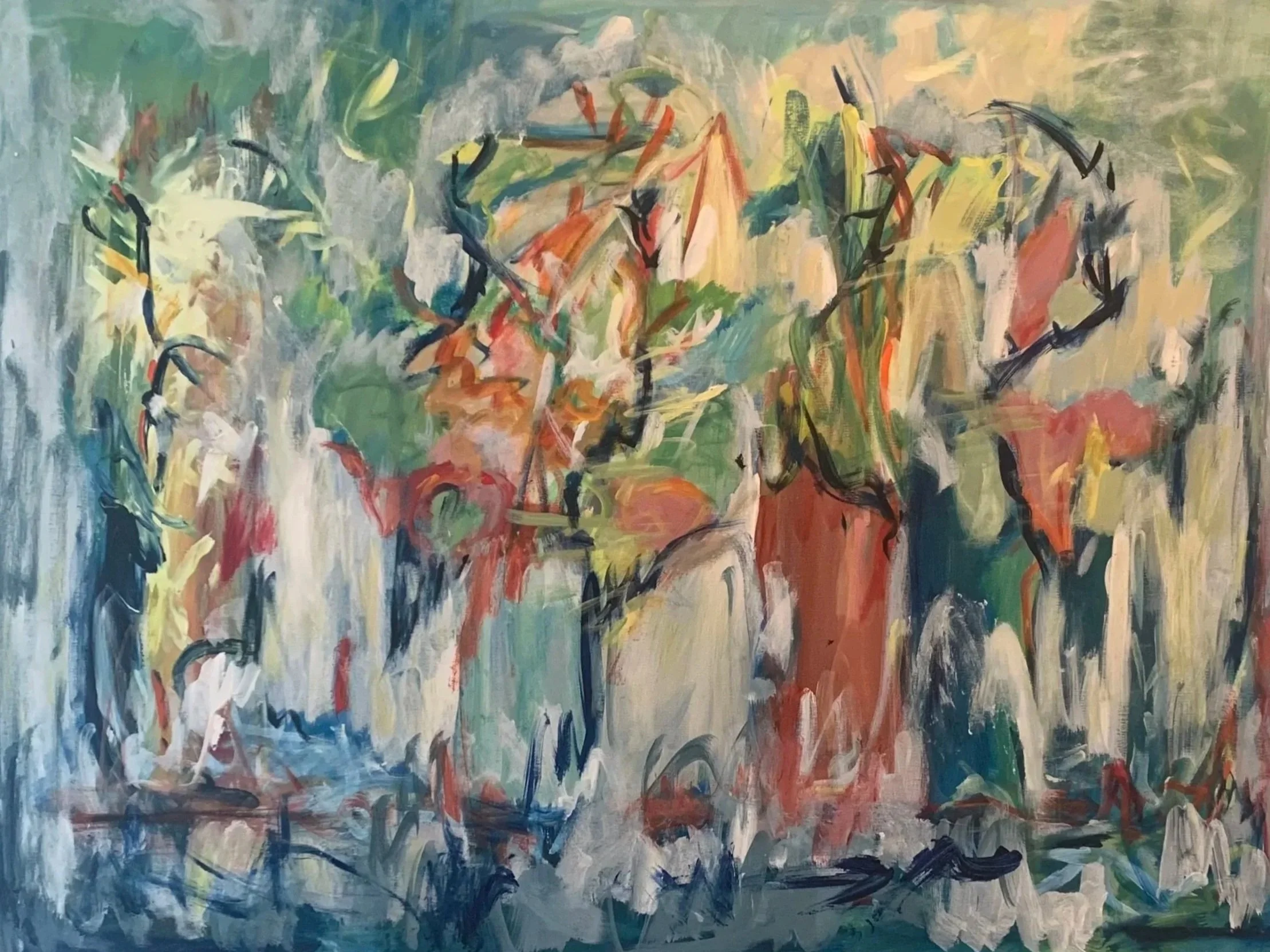 "The Energy", Acrylic on Canvas, 30 x 40 x 2, 