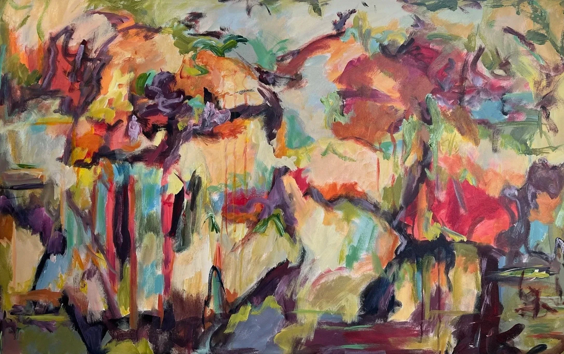 "Season's Change", Acrylic on Canvas, 30 x 48", 30481