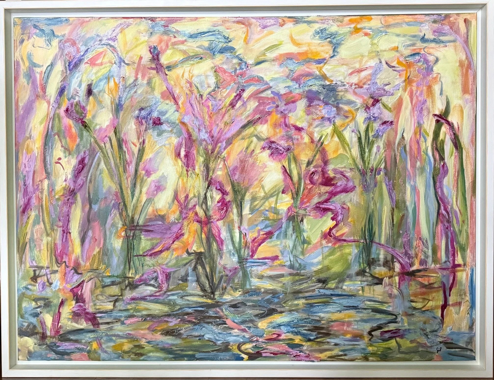 "Re-emerging", Acrylic on Canvas with Texture, 30 x 40 x 2