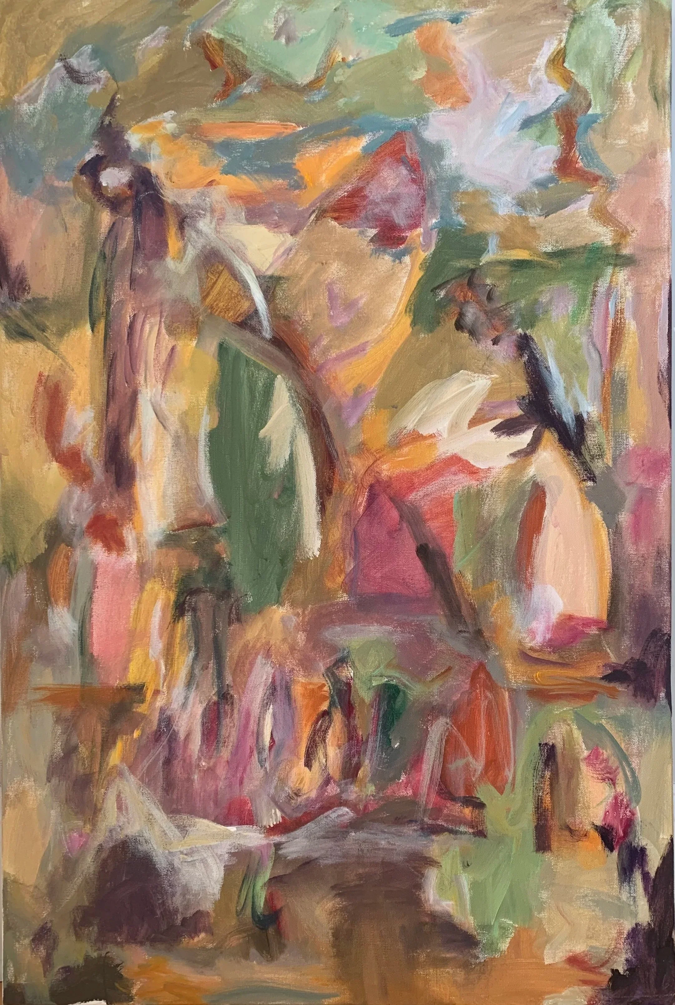 "Seeking Light", Acrylic on Canvas, 40 x 30 x 2, On Display at Center for Plastic Surgery, Fargo, ND