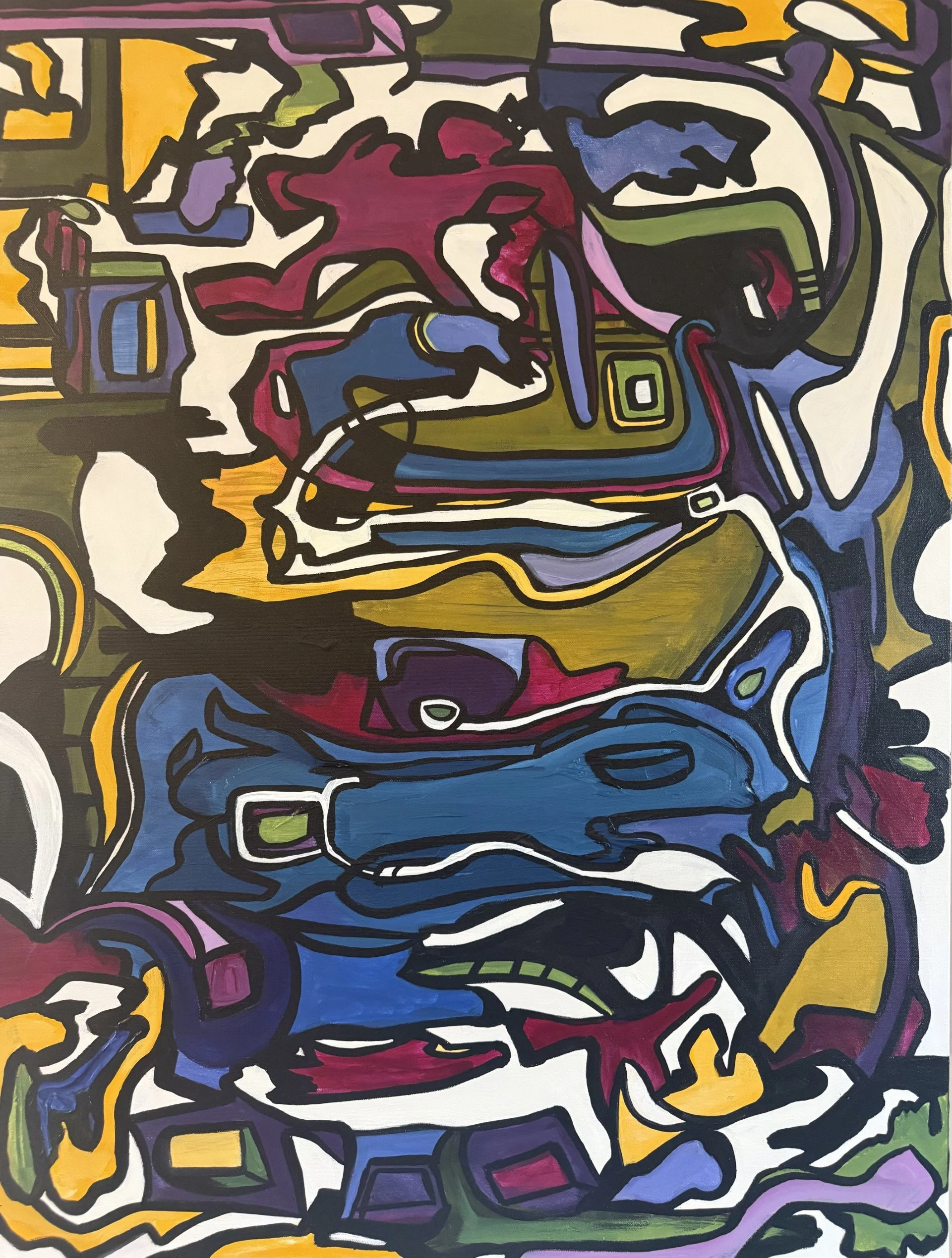 "Journey", Acrylic on Canvas, 40 x 30 x 3 (13)