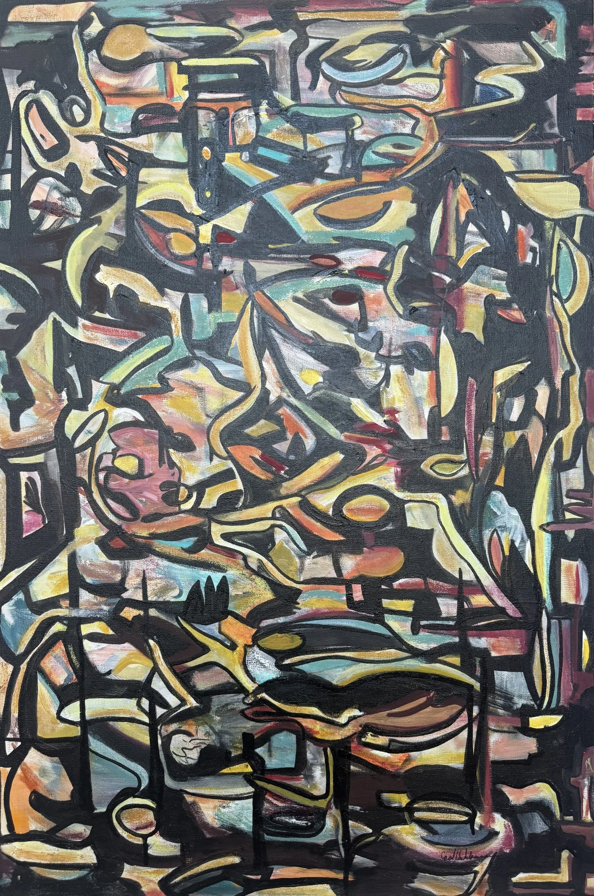 "Untitled Labyrinth", 36 x 24 x 2 (01) 