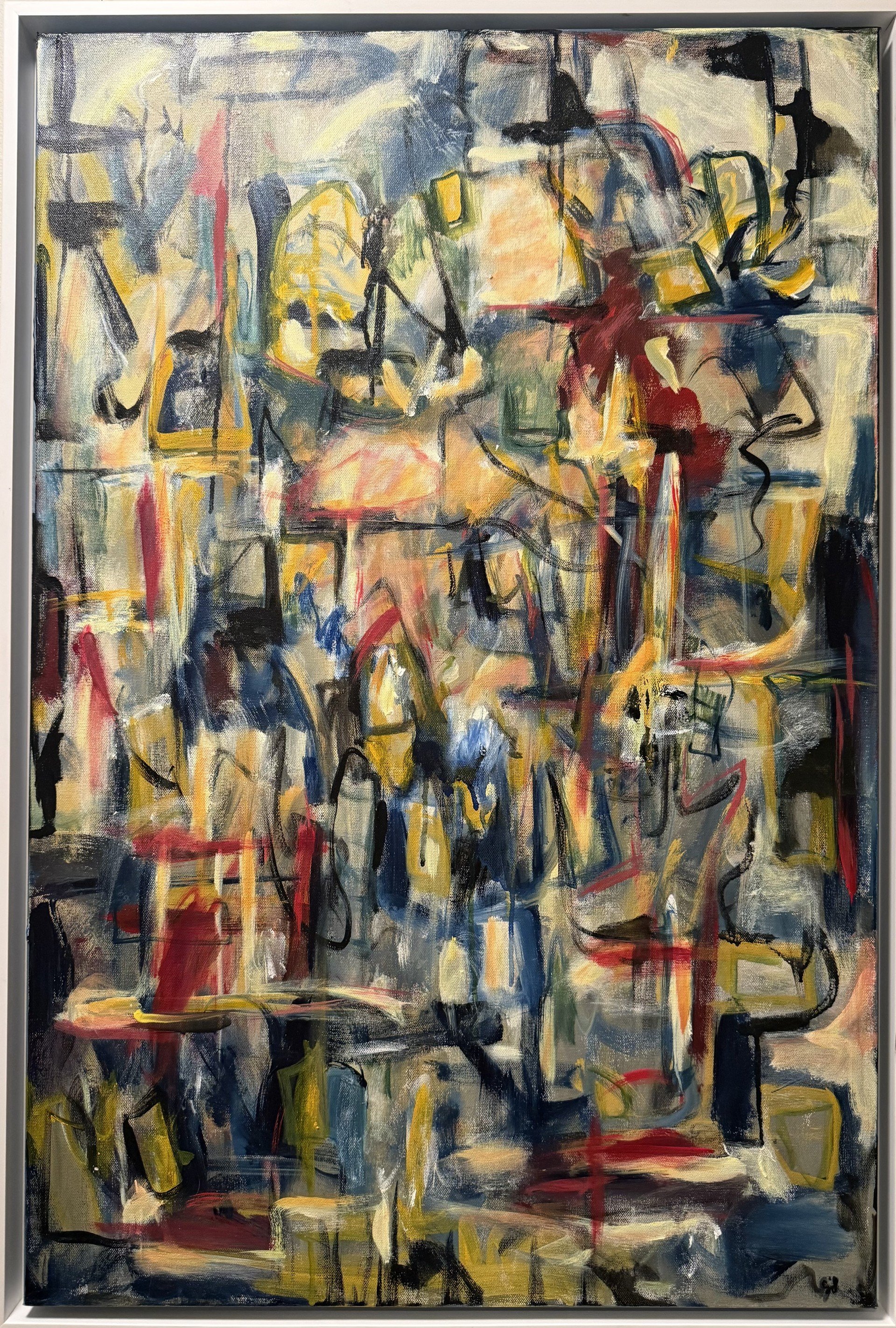 "Legos", Acrylic on Canvas, 36 x 24 x 2"