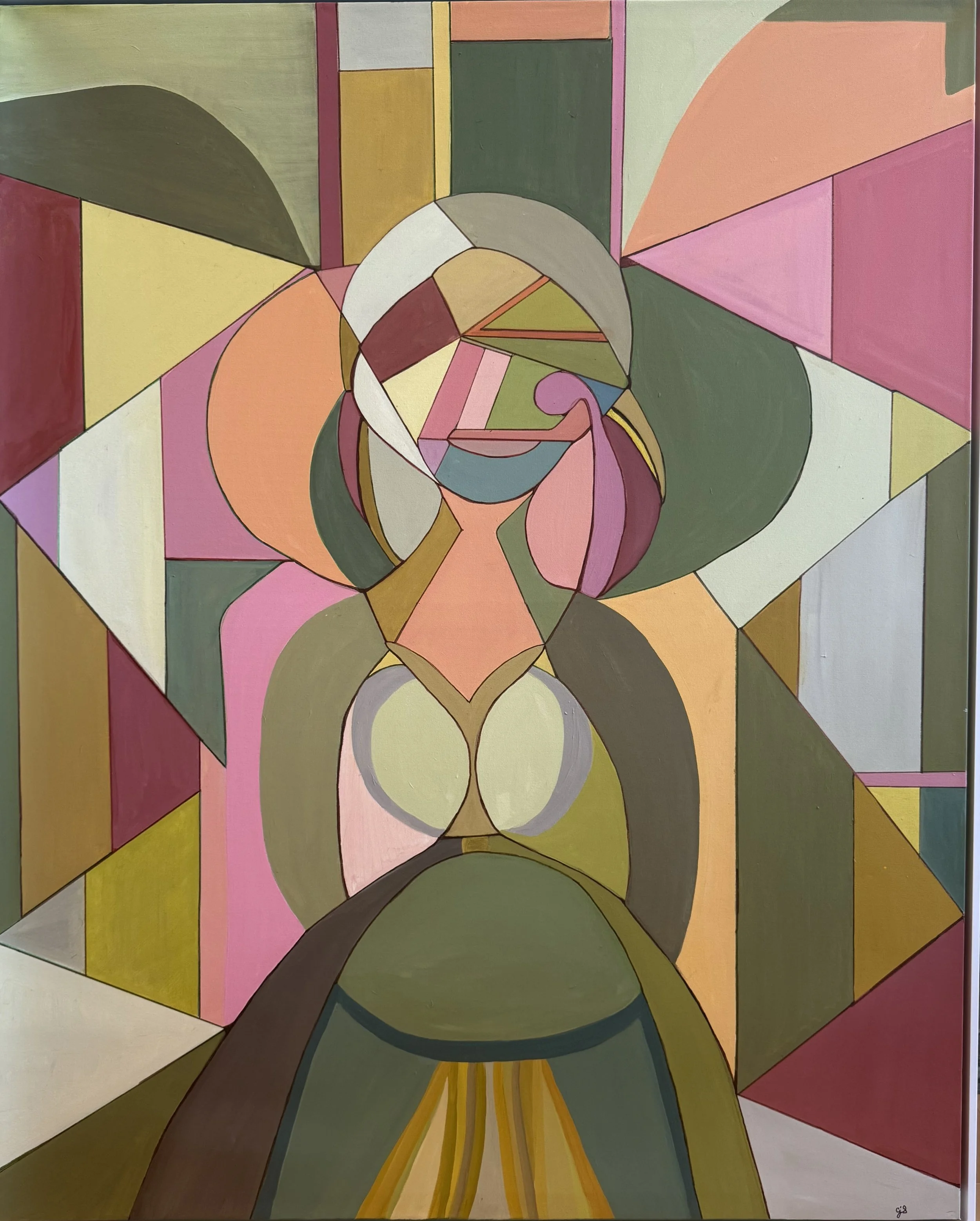 "The Power of She", Acrylic on Canvas, 60 x 48 x 2, On Display at the Center for Plastic Surgery, Fargo, ND