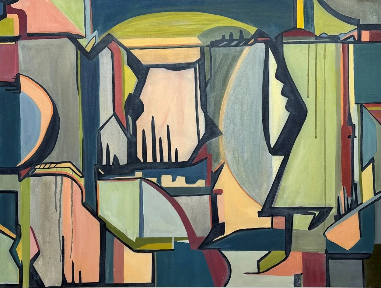 "Western Spring", Acrylic Paint  on Canvas, 30 x 40 x 2 (26)