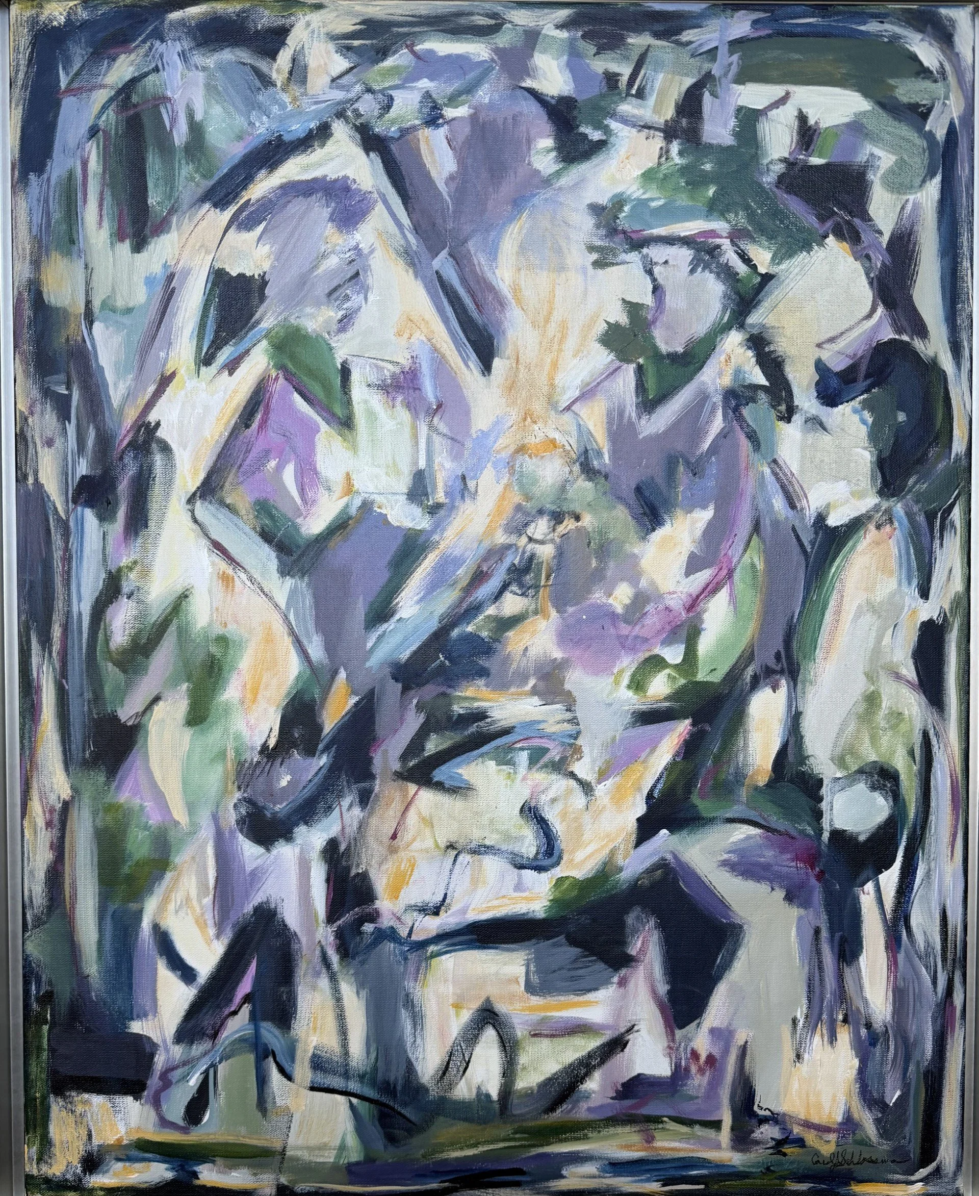 "Lavender Hills", 30 x 24", Acrylic on Canvas; 302402