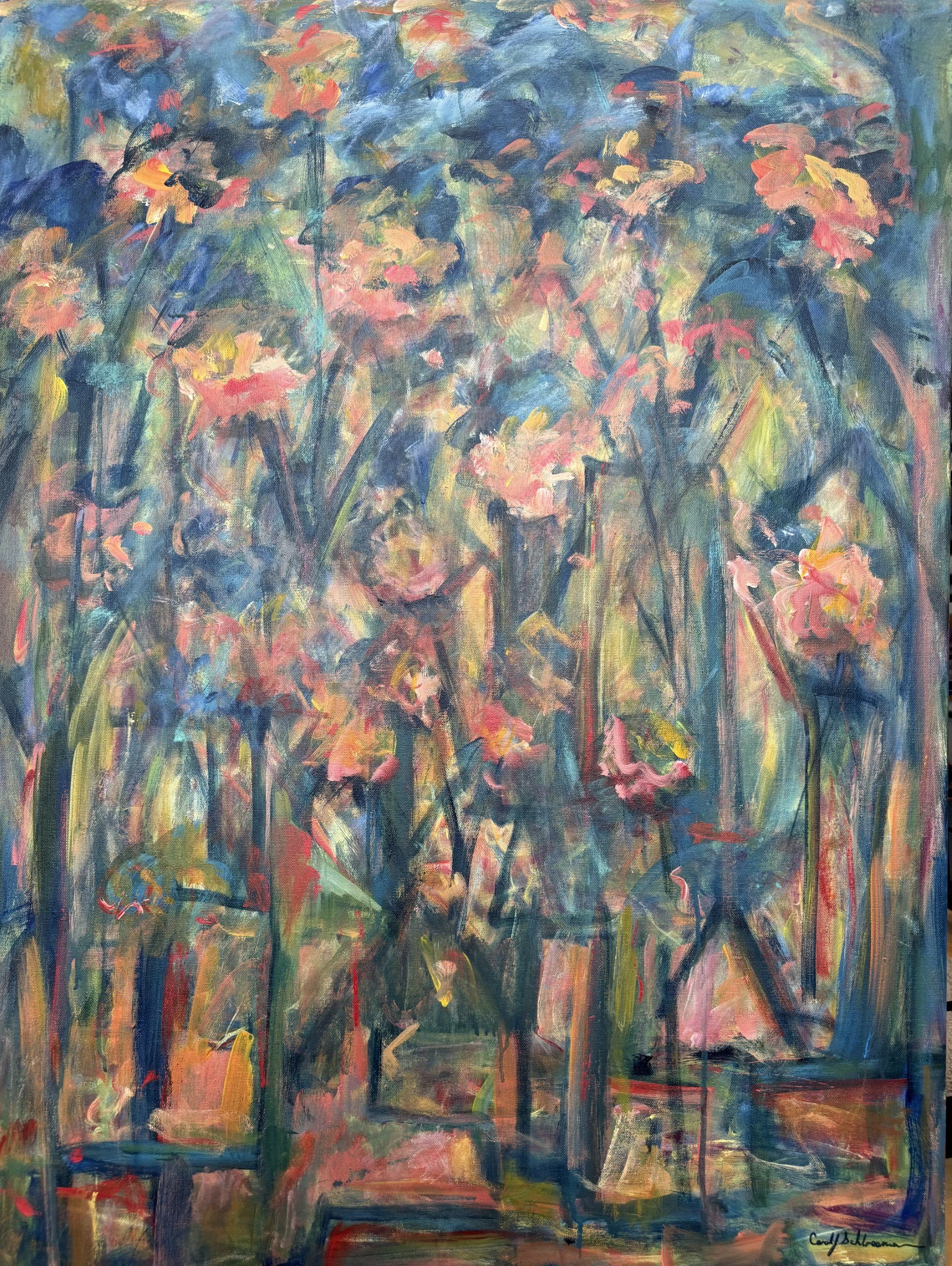 "Beyond the Gate", Acrylic on Canvas, 40 x 30 x 2