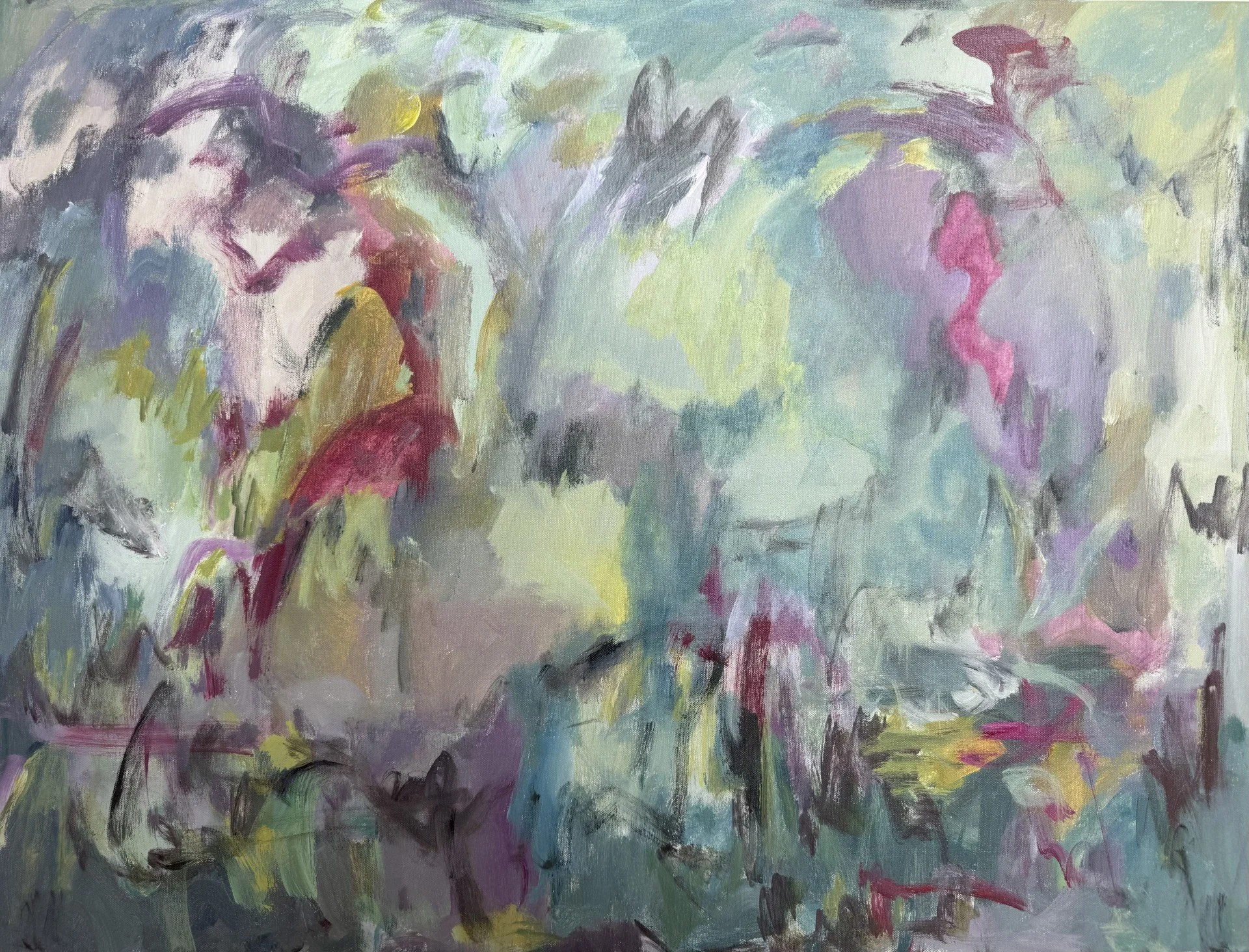 "Nature's Jewels", Acrylic Paint on Canvas, 30 x 40 x 2" (33)

