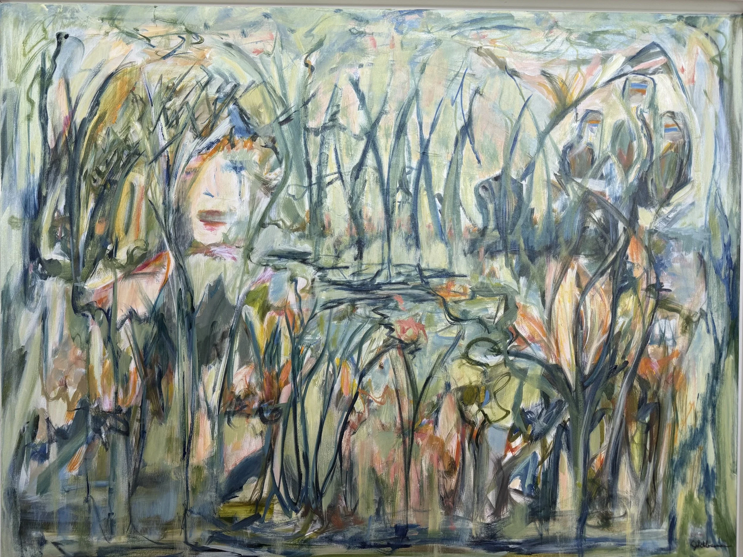 "Exhale of Hope", Acrylic on Canvas, 30 x 40 x 2 (32); On Loan to Center for Plastic Surgery, Fargo, ND