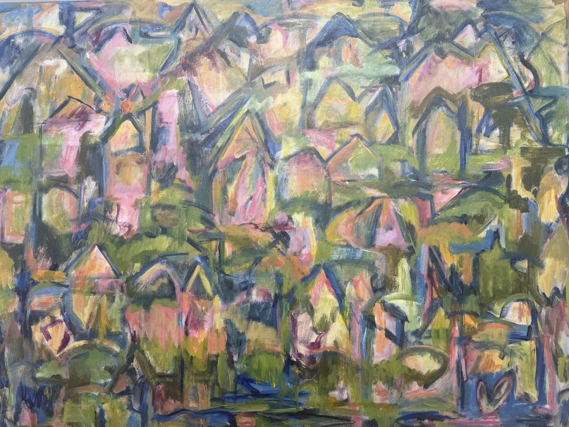 "Home", Acrylic Paint on Canvas, 30 x 40 x 2 (30)