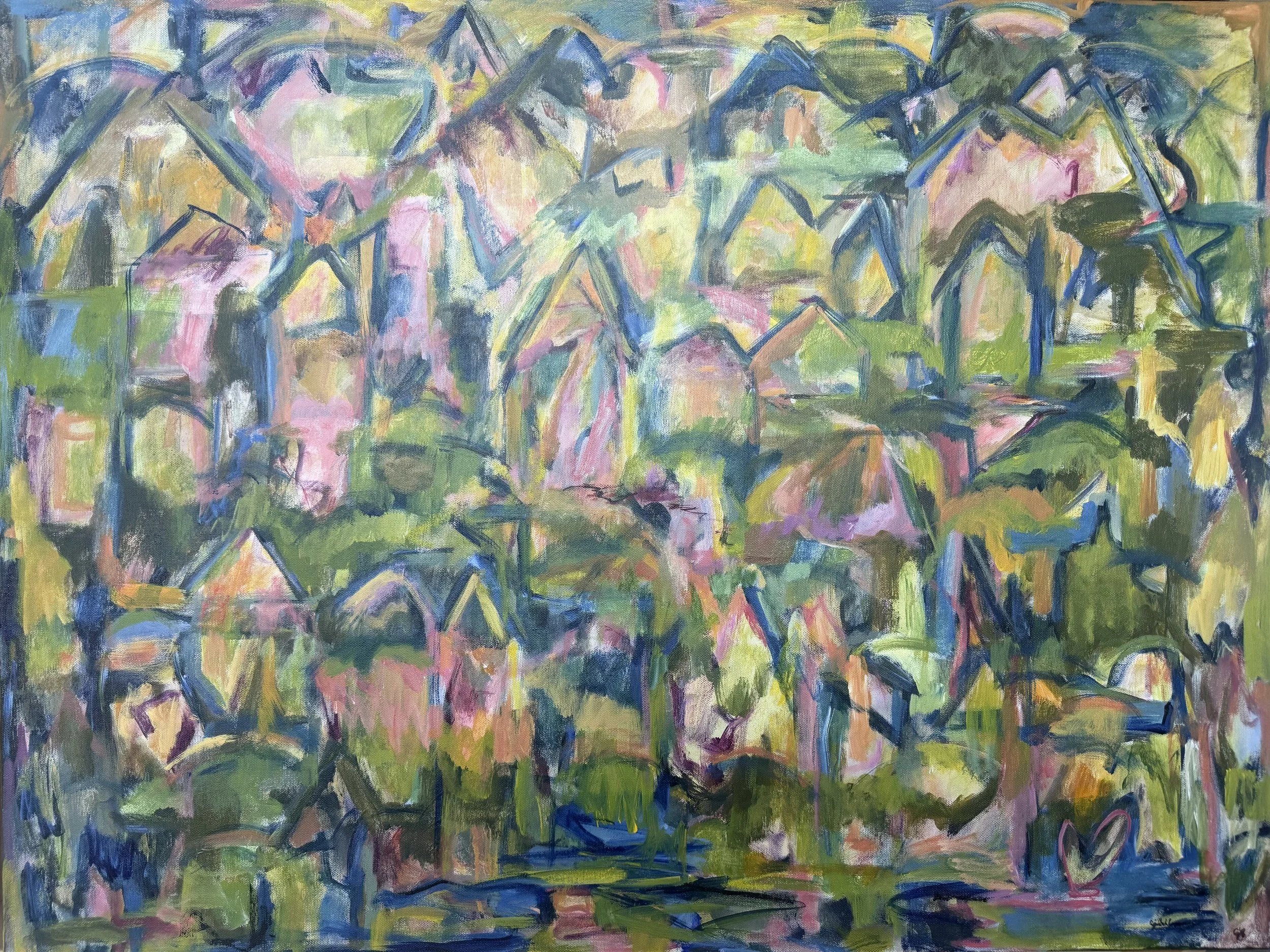 "Home Beckons", Acrylic on Canvas, 30 x 40 x 2, (26) 