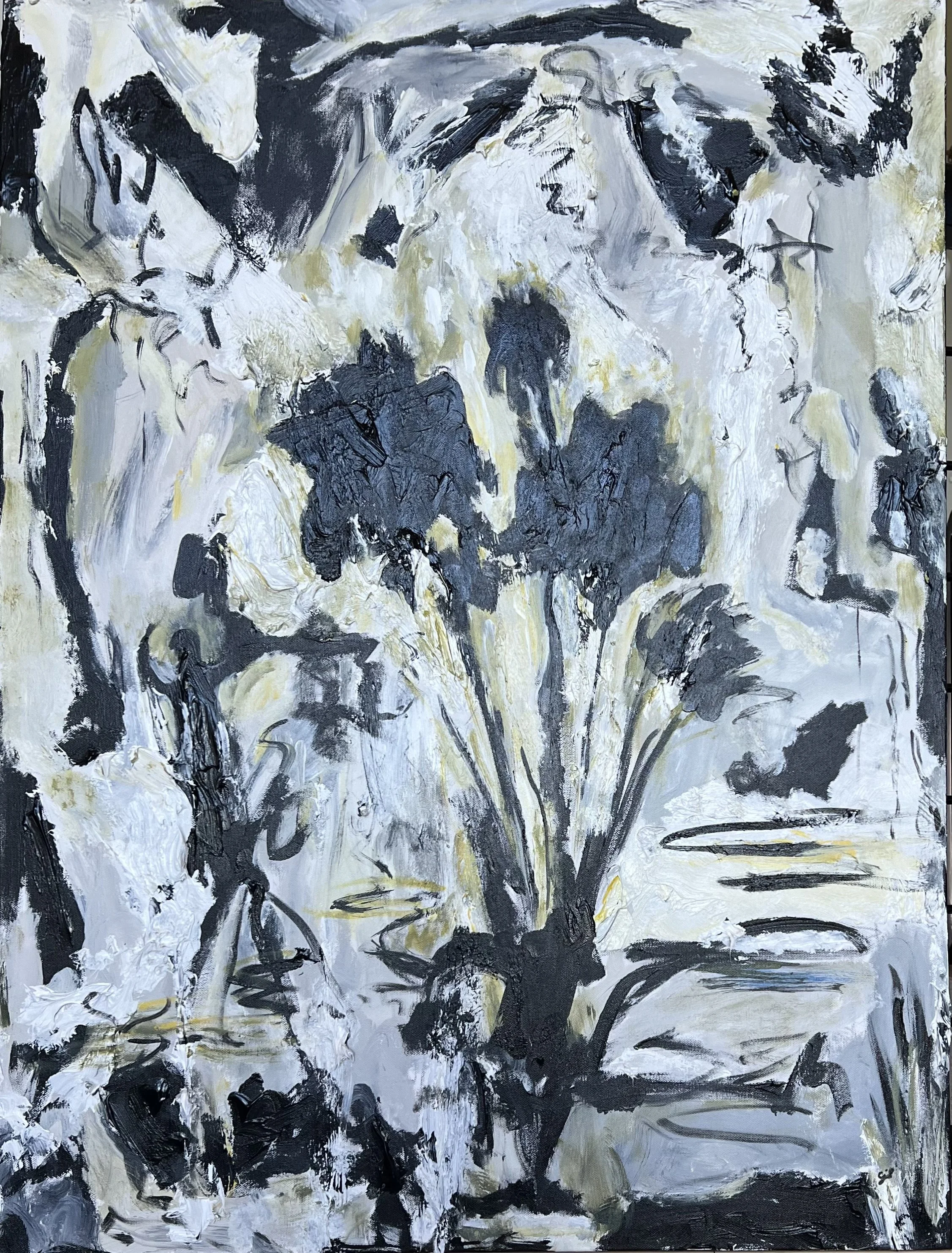 "They Said I Couldn't", Acrylic Paint with Texture Medium, 40 x 30 x 2