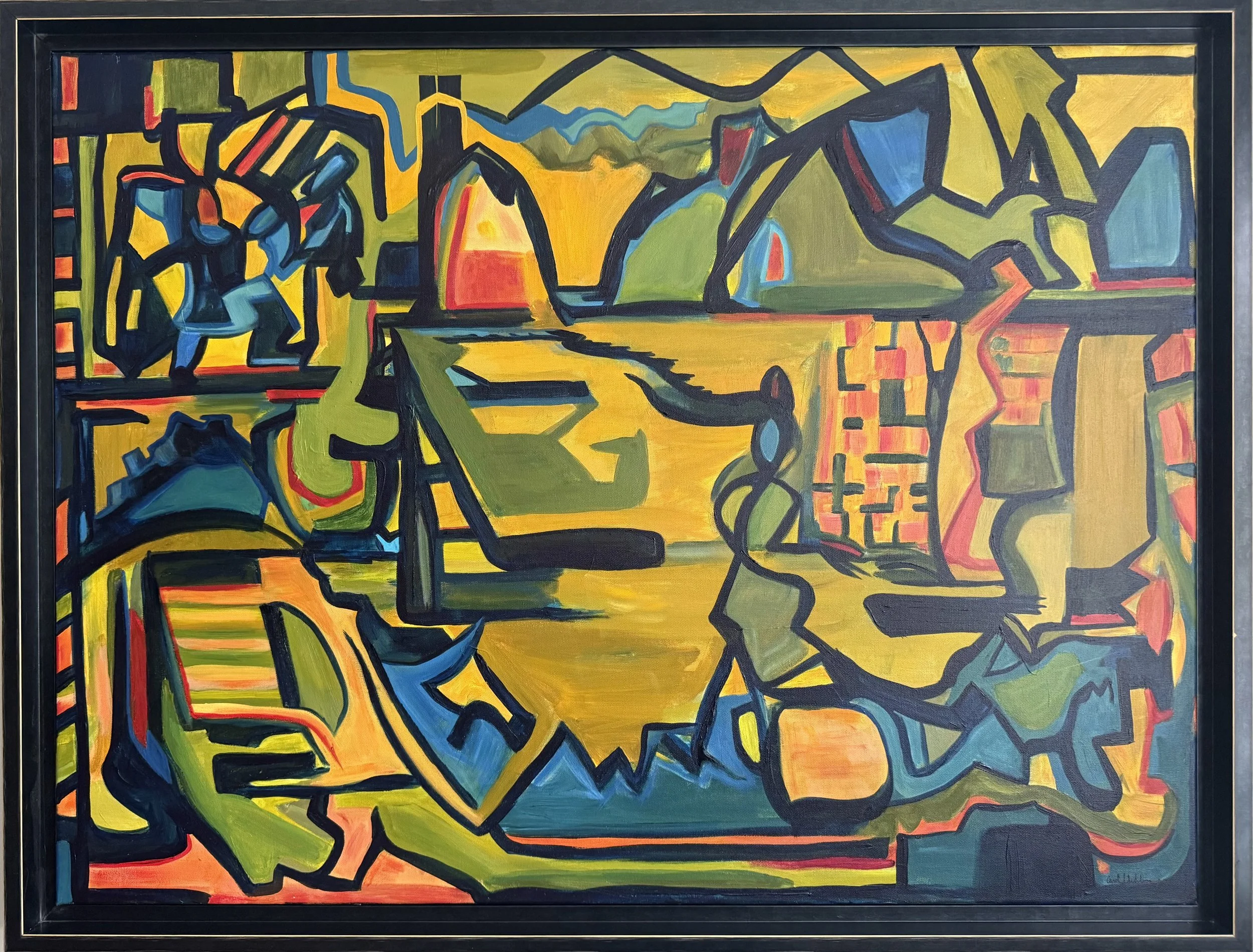 "Western Spirit", Acrylic Paint on Canvas, NFS 30 x 40 x 2 (19)