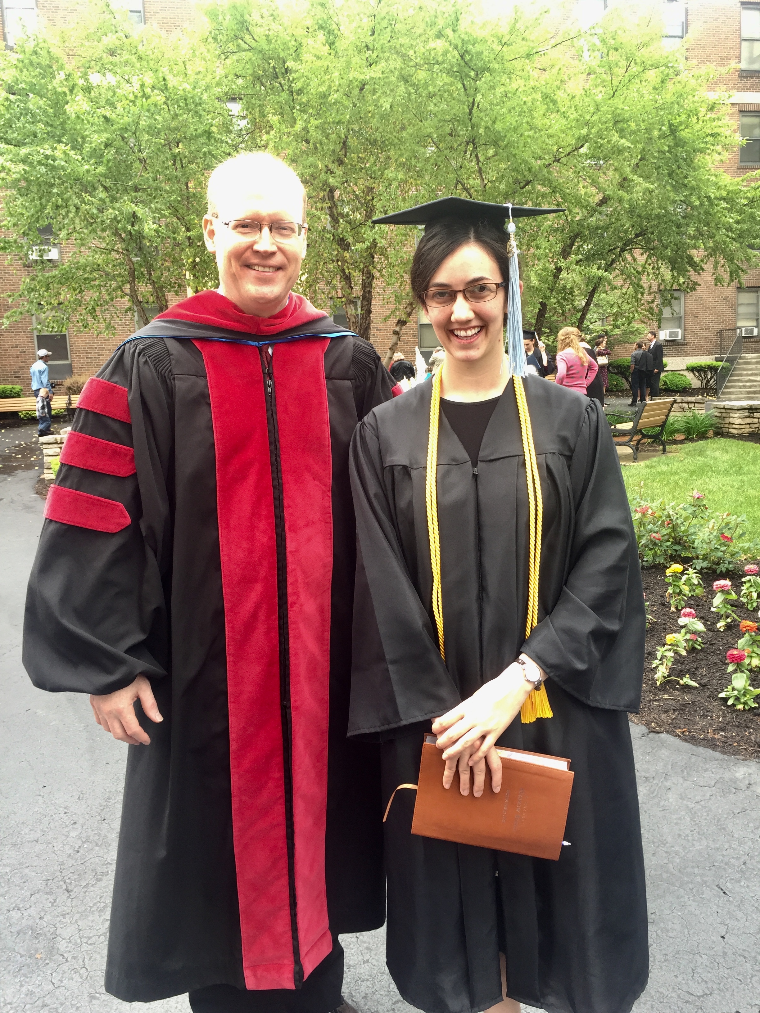 With Dr. Phil Brown, my Hebrew teacher
