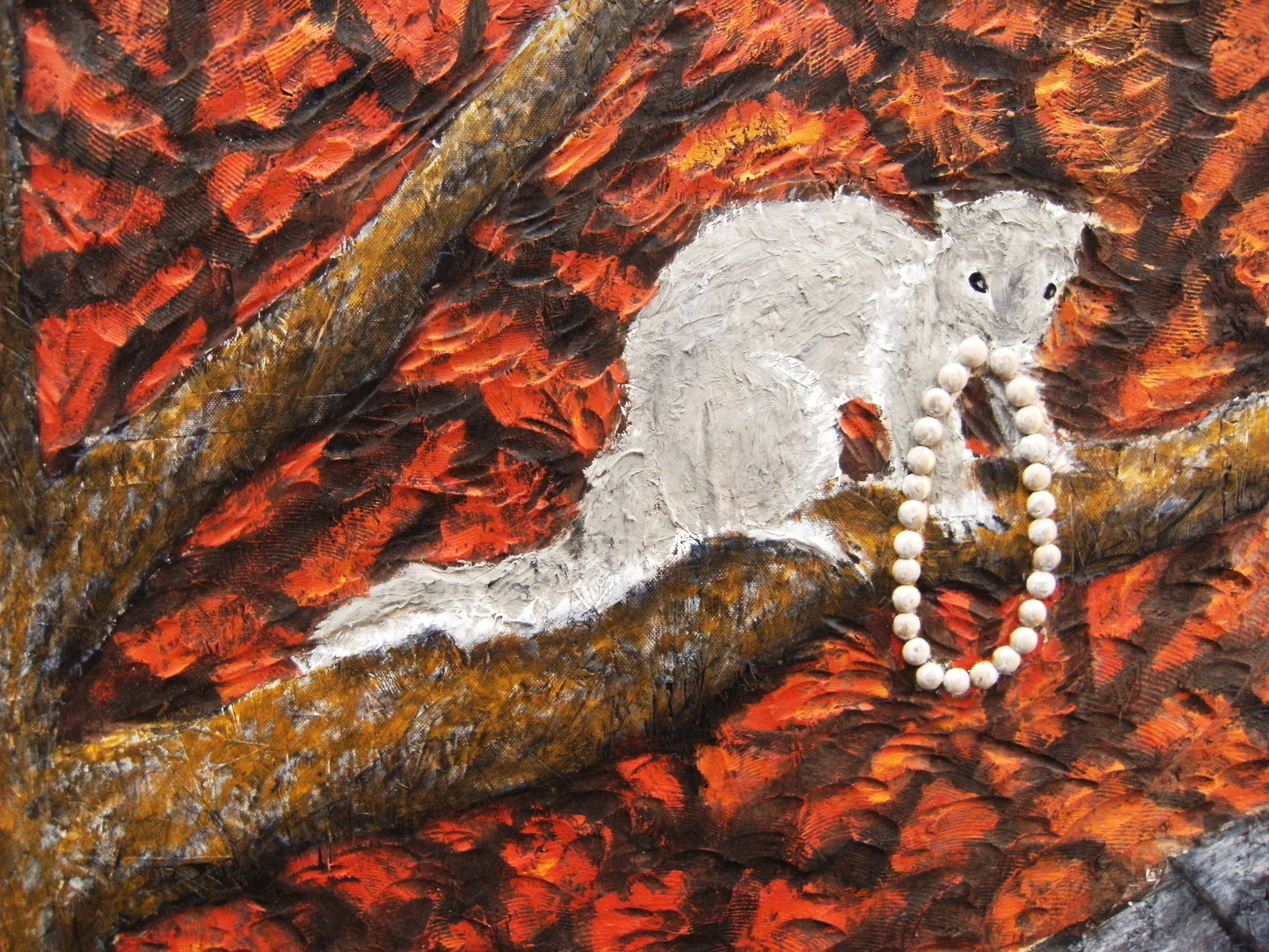 squirrel with pearls