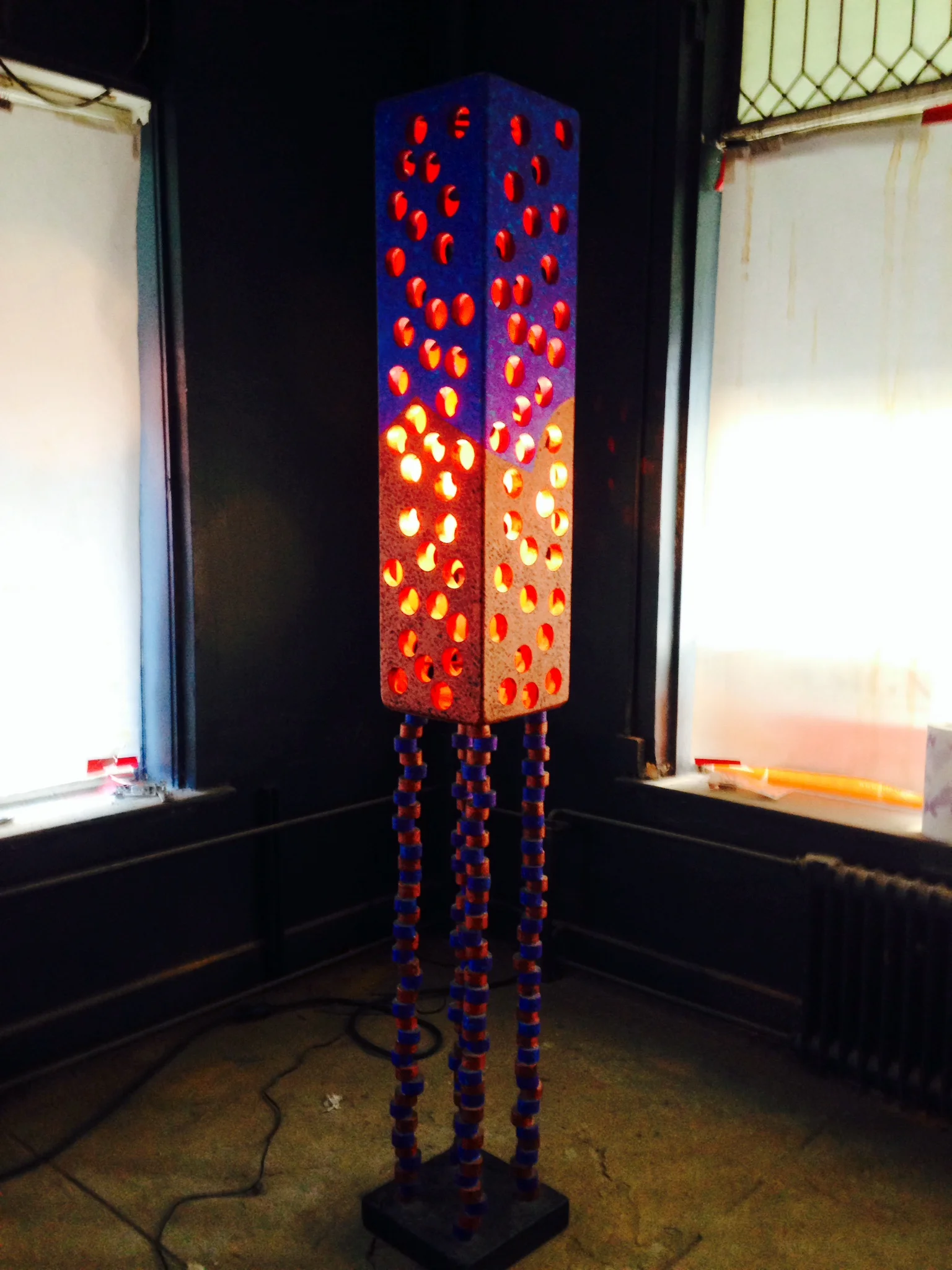 lamp with legs made of holes.JPG