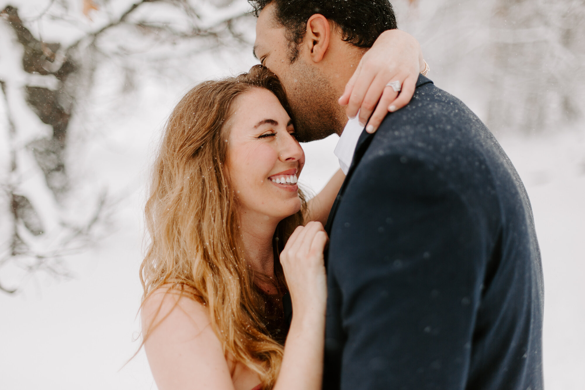 San Diego Engagement, Lake Cuyamaca, Lake Cuyamaca Engagement, mountain Engagement, snow engagement, 