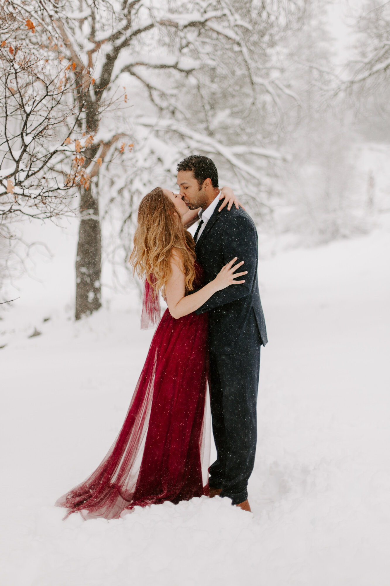 San Diego Engagement, Lake Cuyamaca, Lake Cuyamaca Engagement, mountain Engagement, snow engagement, 