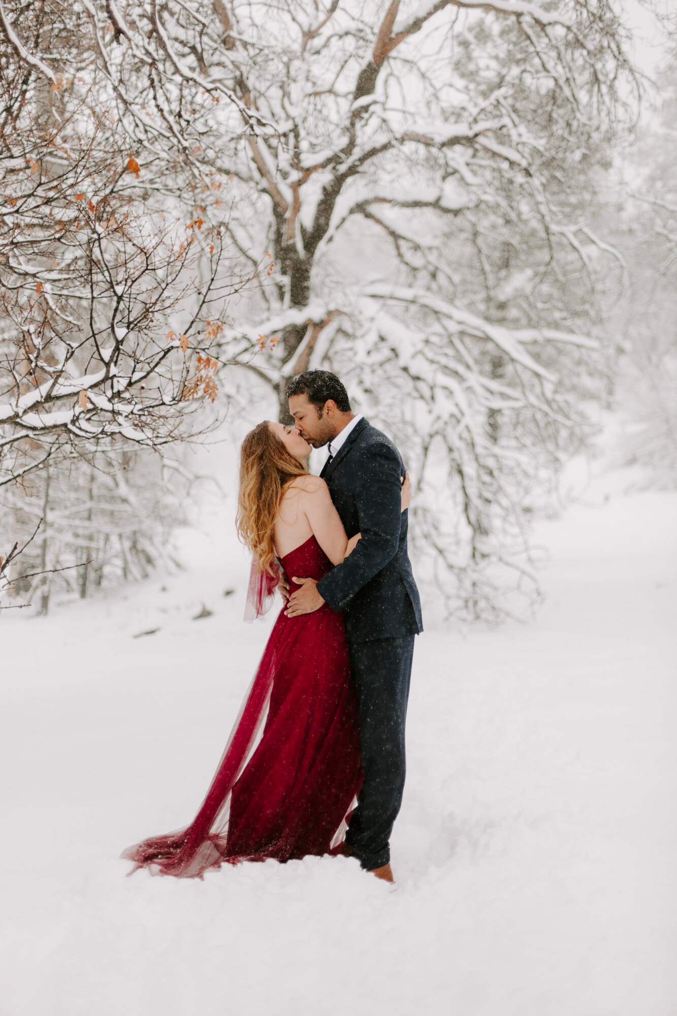 San Diego Engagement, Lake Cuyamaca, Lake Cuyamaca Engagement, mountain Engagement, snow engagement, 