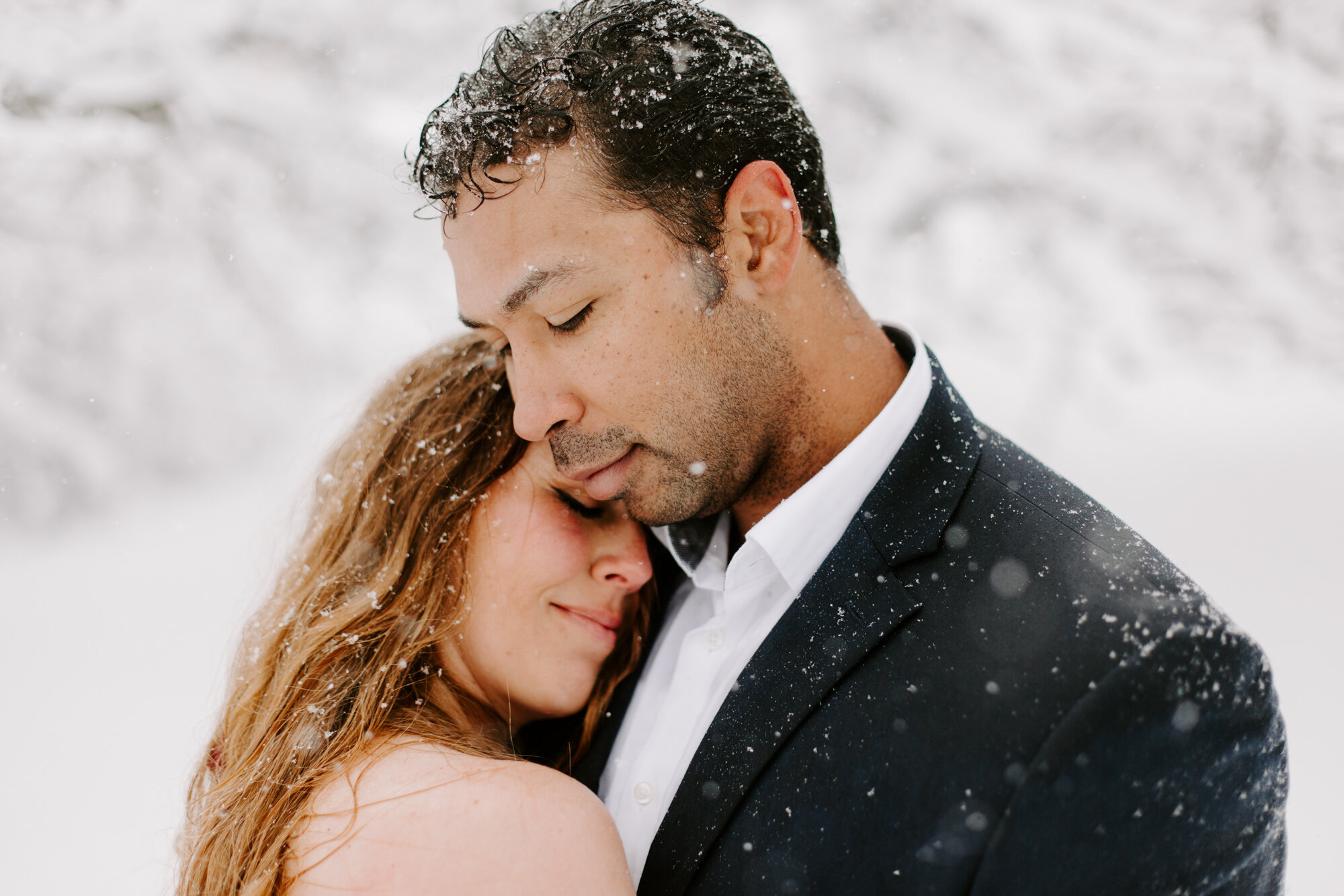 San Diego Engagement, Lake Cuyamaca, Lake Cuyamaca Engagement, mountain Engagement, snow engagement, 