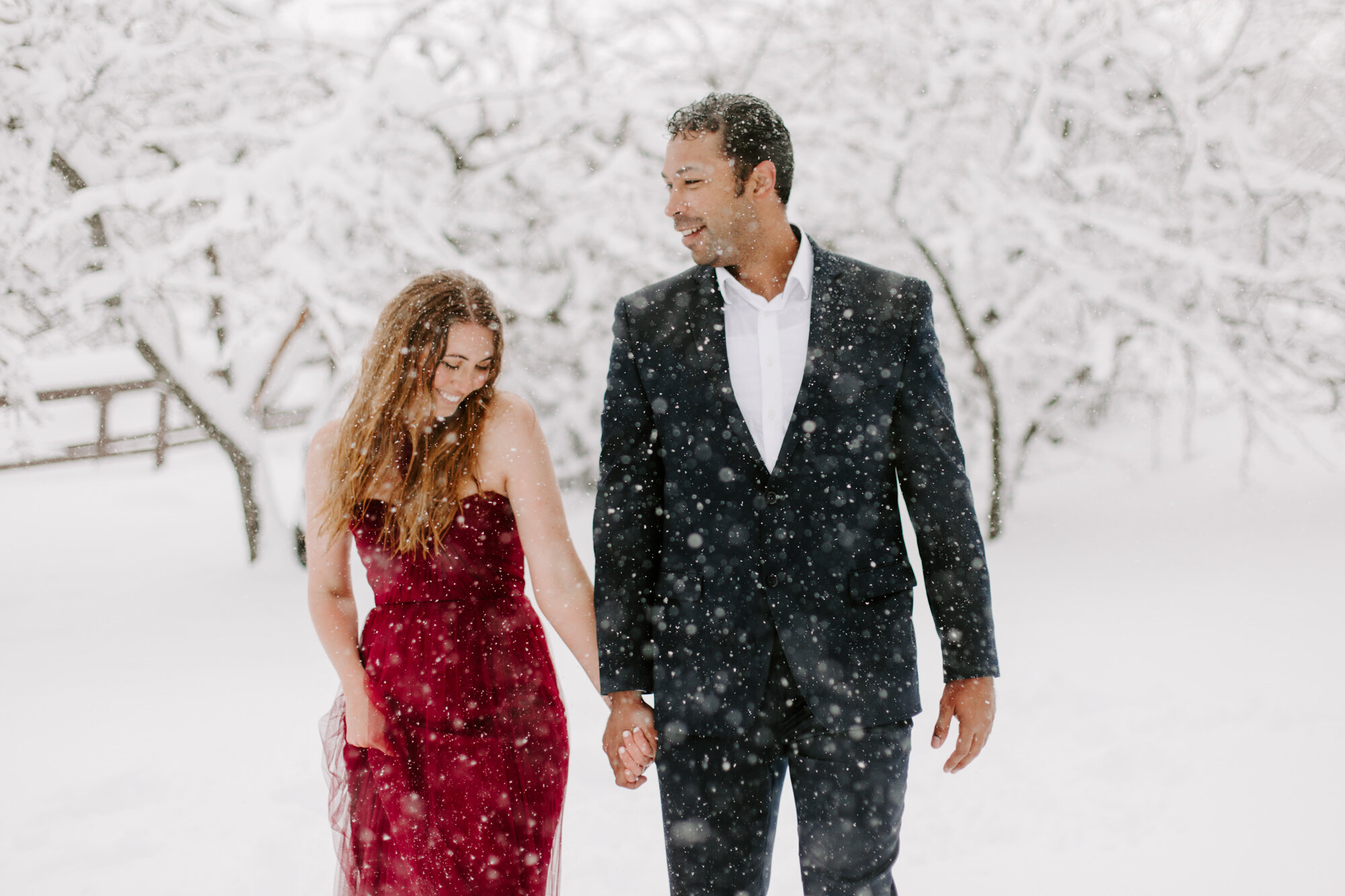 San Diego Engagement, Lake Cuyamaca, Lake Cuyamaca Engagement, mountain Engagement, snow engagement, 