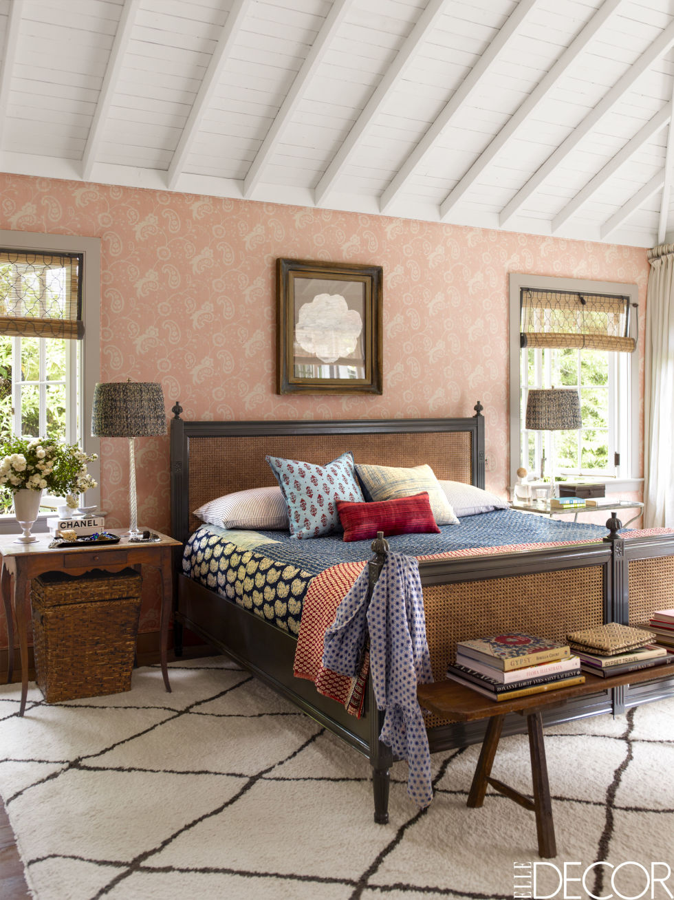 Why wallpaper when you can upholster your bedroom walls with Raoul textiles ?
