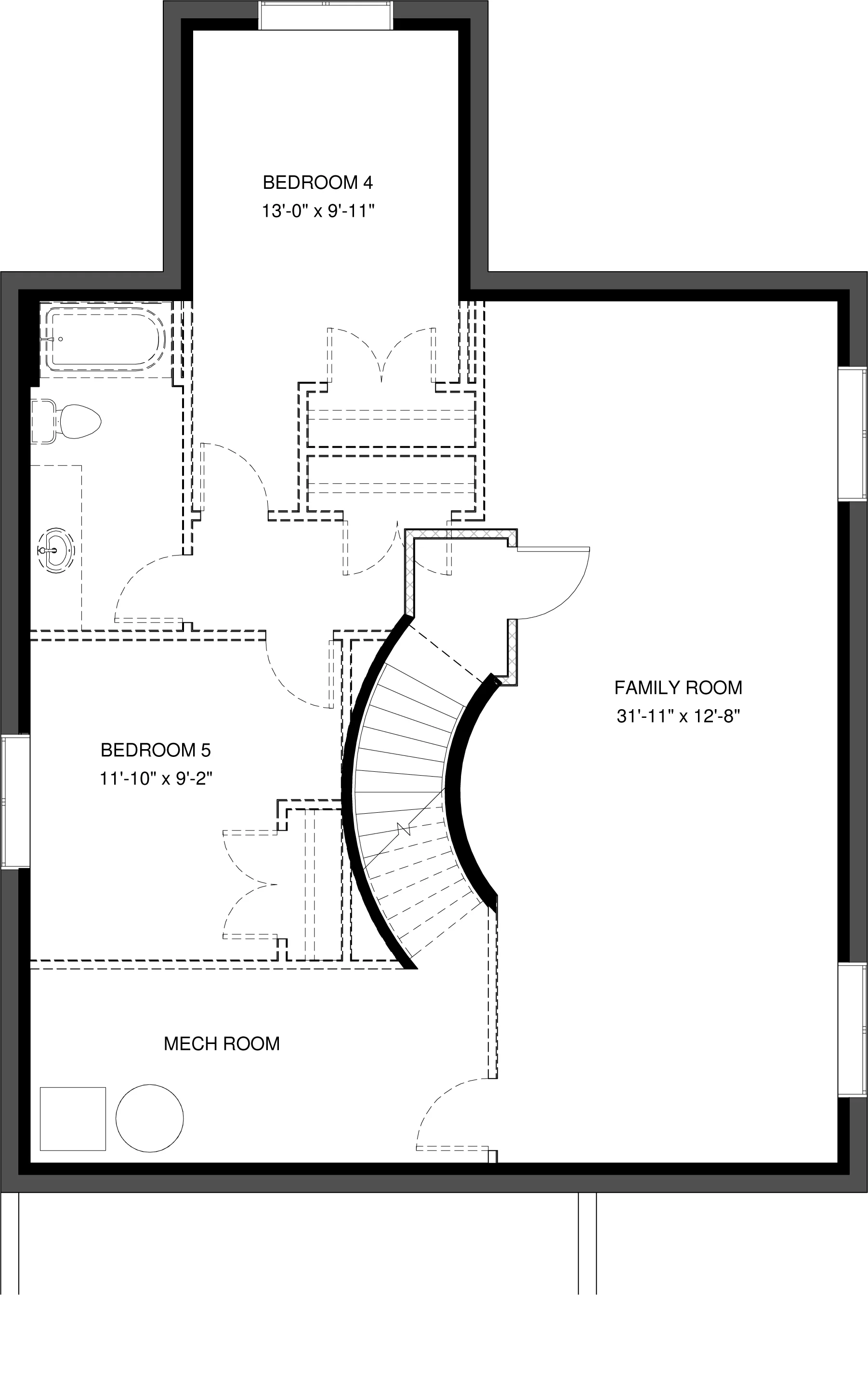 Lower Floor Future Development 856 sq ft
