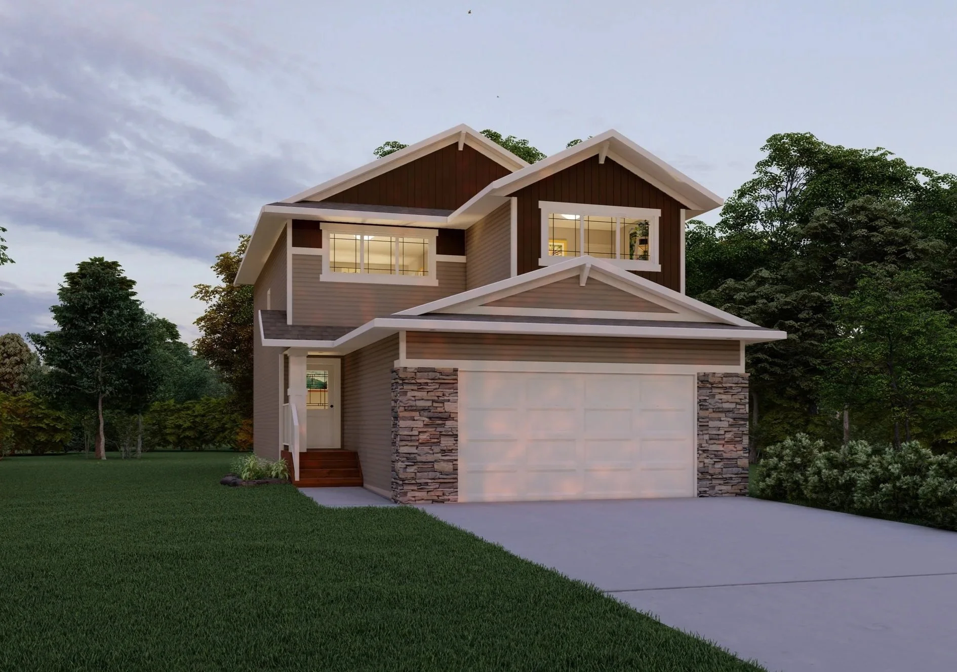    6301 58 Street   Ready in May Meadowlark Estates 1860 sqft / 2-Storey 3 Bedrooms / 2.5 Bathrooms $569,900    DETAILS   