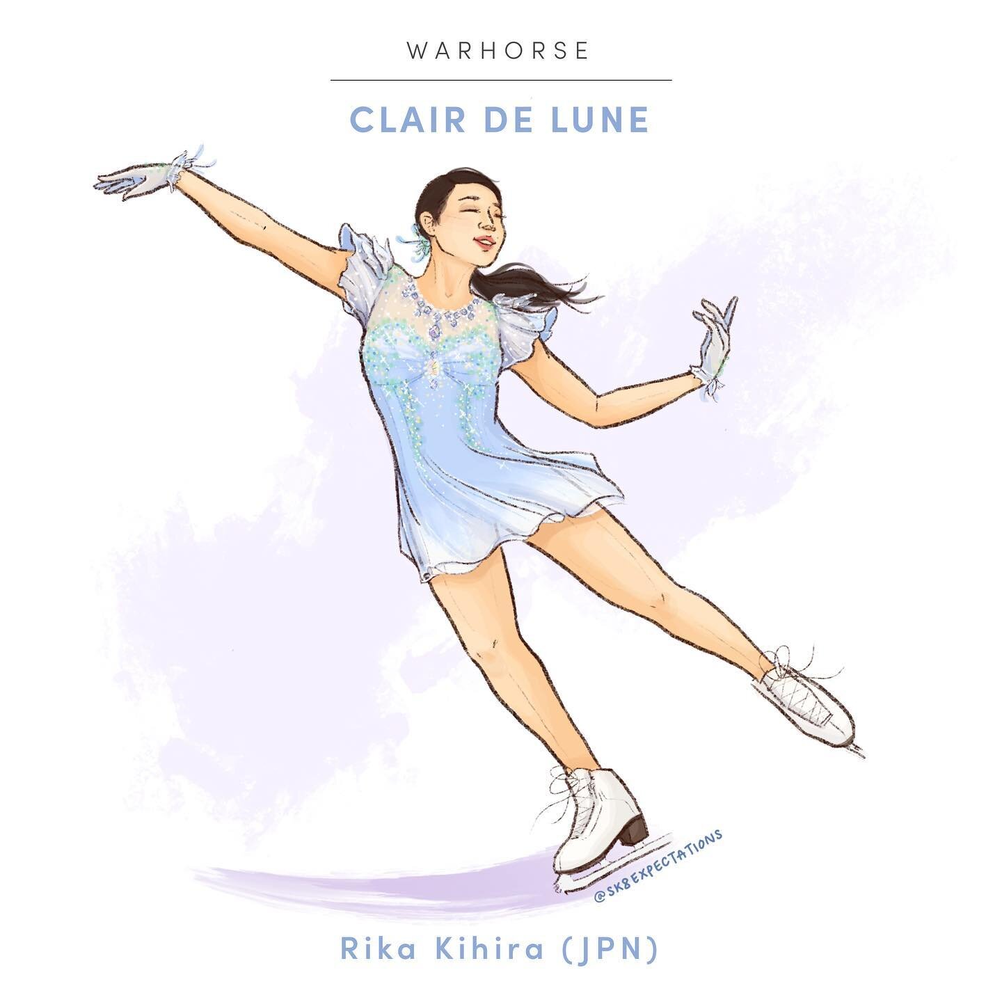 WARHORSE: &ldquo;Clair de Lune&rdquo; (Claude Debussy)
-
Rika Kihira 🇯🇵
-
2019 ISU World Team Trophy, Short Program
-
Choreographed by David Wilson 
-
Rika&rsquo;s senior debut with this amazing SP was such a genius move - she completely embodies t