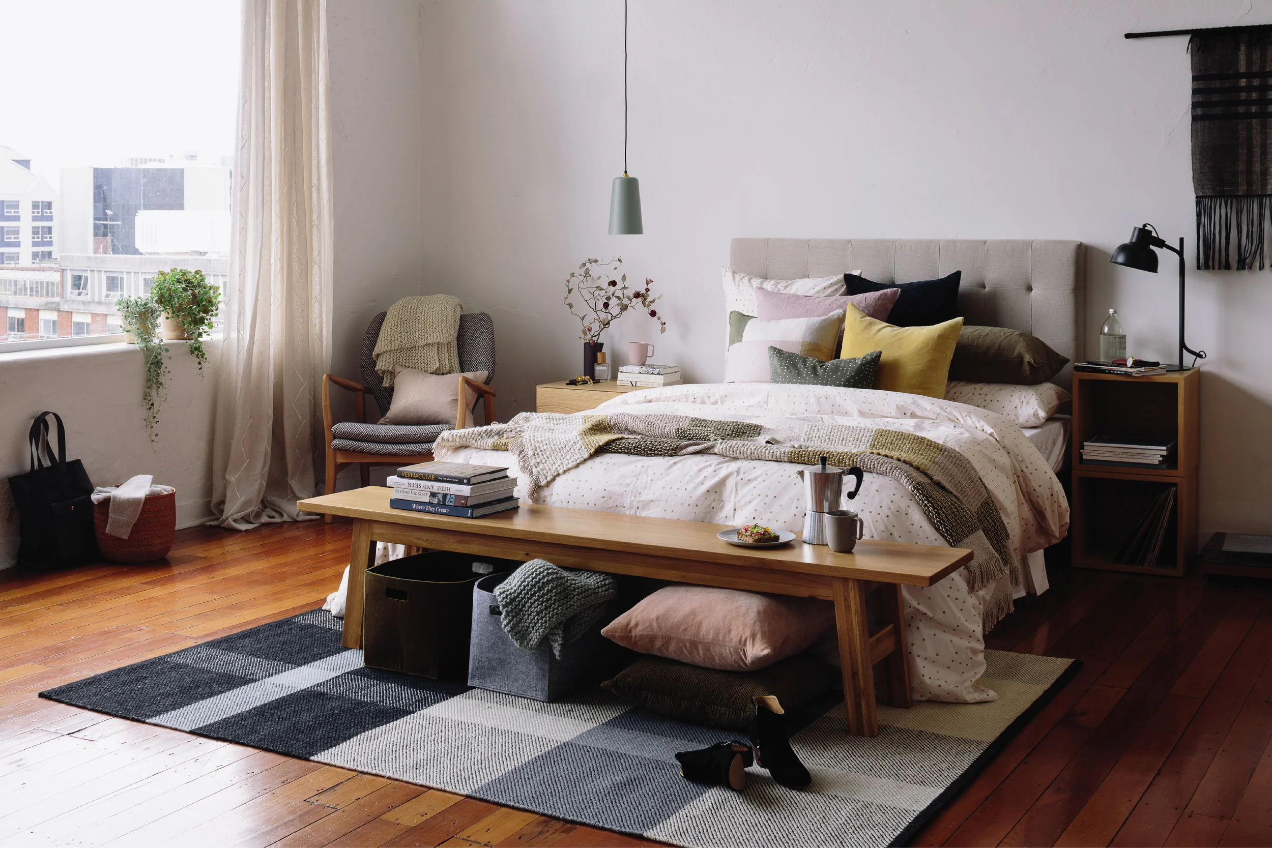 Lessons in layering : creating a serene space to sleep in