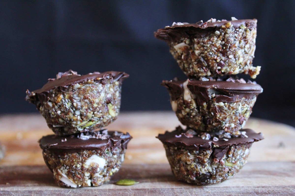 Ingredients: 1 cup walnuts 1/3 cup chia seeds 1/3 cup ground flax seeds 1/3 cup hemp seeds 1/4 cup cacao nibs 1/4 cup coconut flakes 3/4 cup pumpkin seeds 1/2 cup raisins 1 cup dates 1-2 tablespoons melted coconut oil, if needed This recipe was suggested by Colin who is a member of Trading From Within.