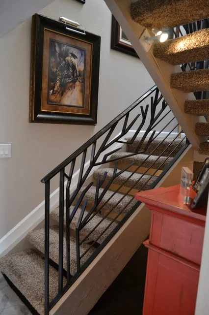  Organic Stair Railing tropical-staircase - Grizzy Iron Inc