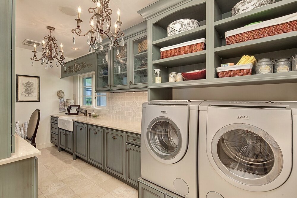 Elegant Laundry Room designed for a Pacific Northwest Client