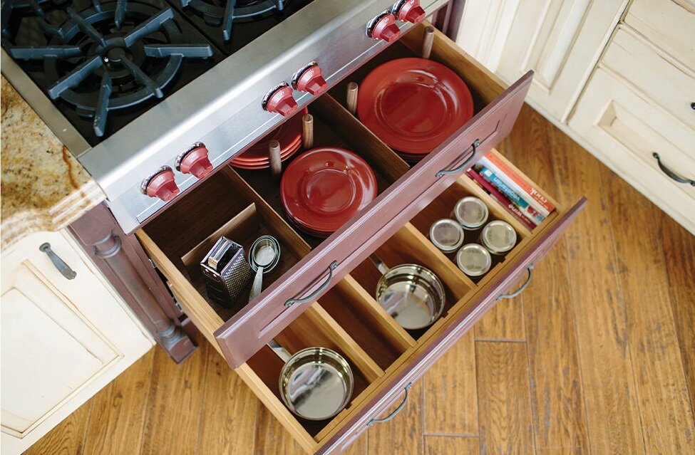 Pot and Pan Organizers  Who doesnt get frustrated while looking for a lid, well no more with these dividers that problem is solved.