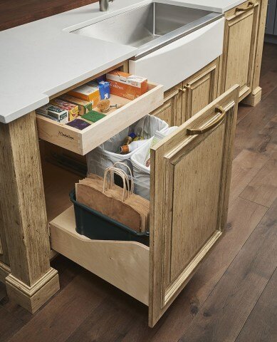 The Ultimate Trash Recycle Pullout store your shopping bags too
