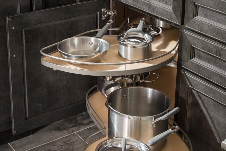 Blind Corner Pullout Get off your knees this pullout will make those corners in your kitchen function so much better.