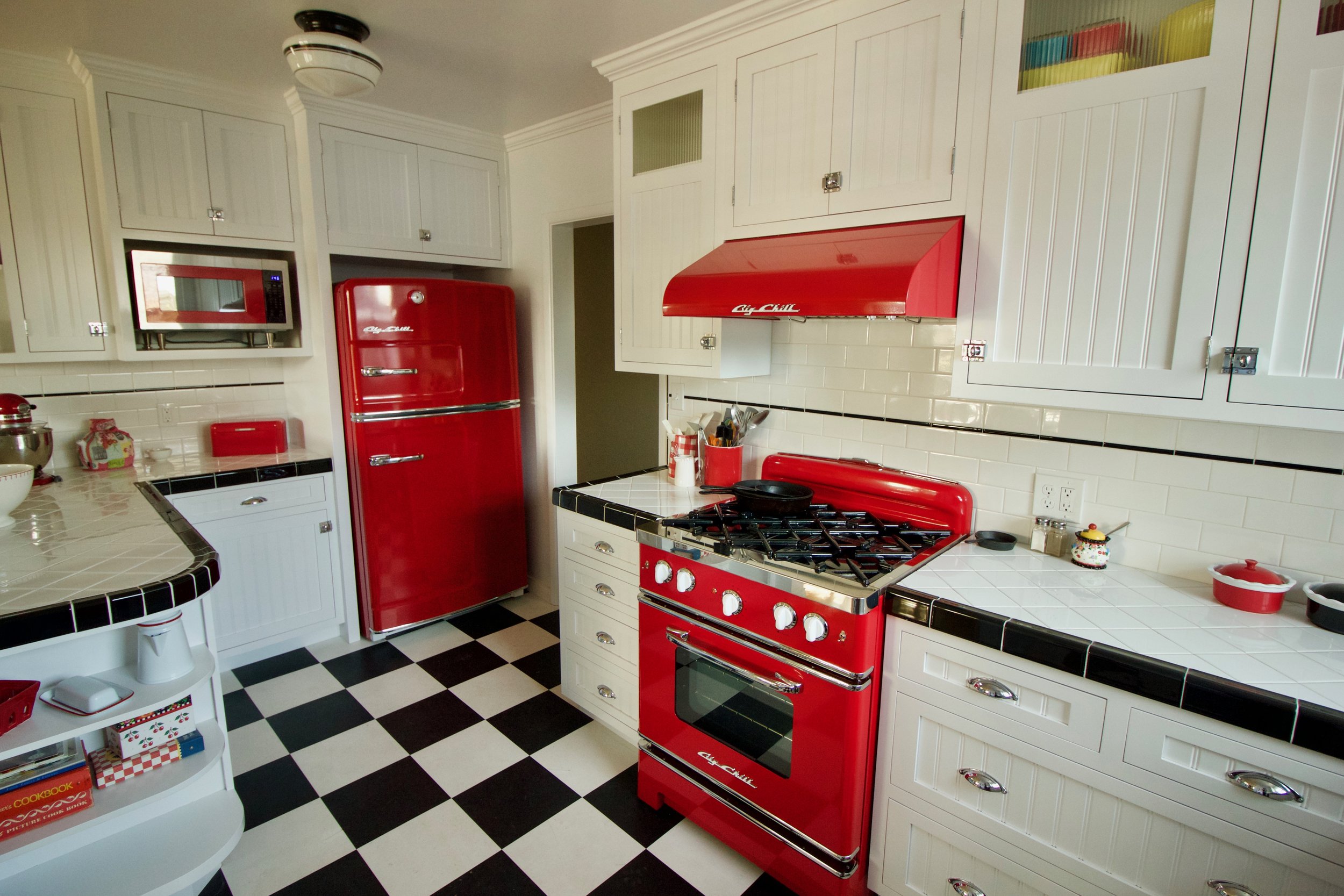  Custom painted inset kitchen 